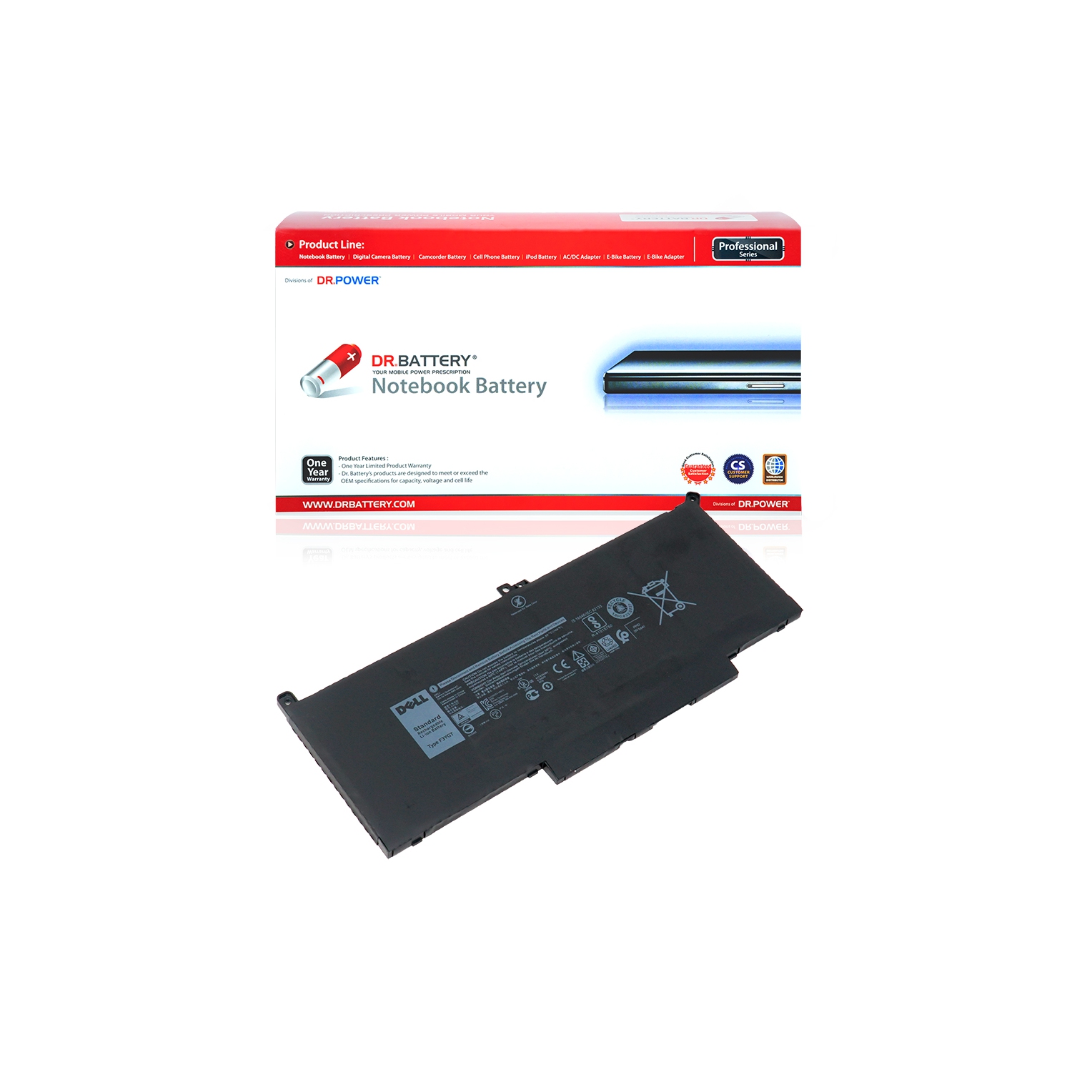 DR. BATTERY - Replacement for Dell Latitude 7280 7480 E7280 DM3WC F3YGT [7.4V / 53Wh] ** Free Shipping**