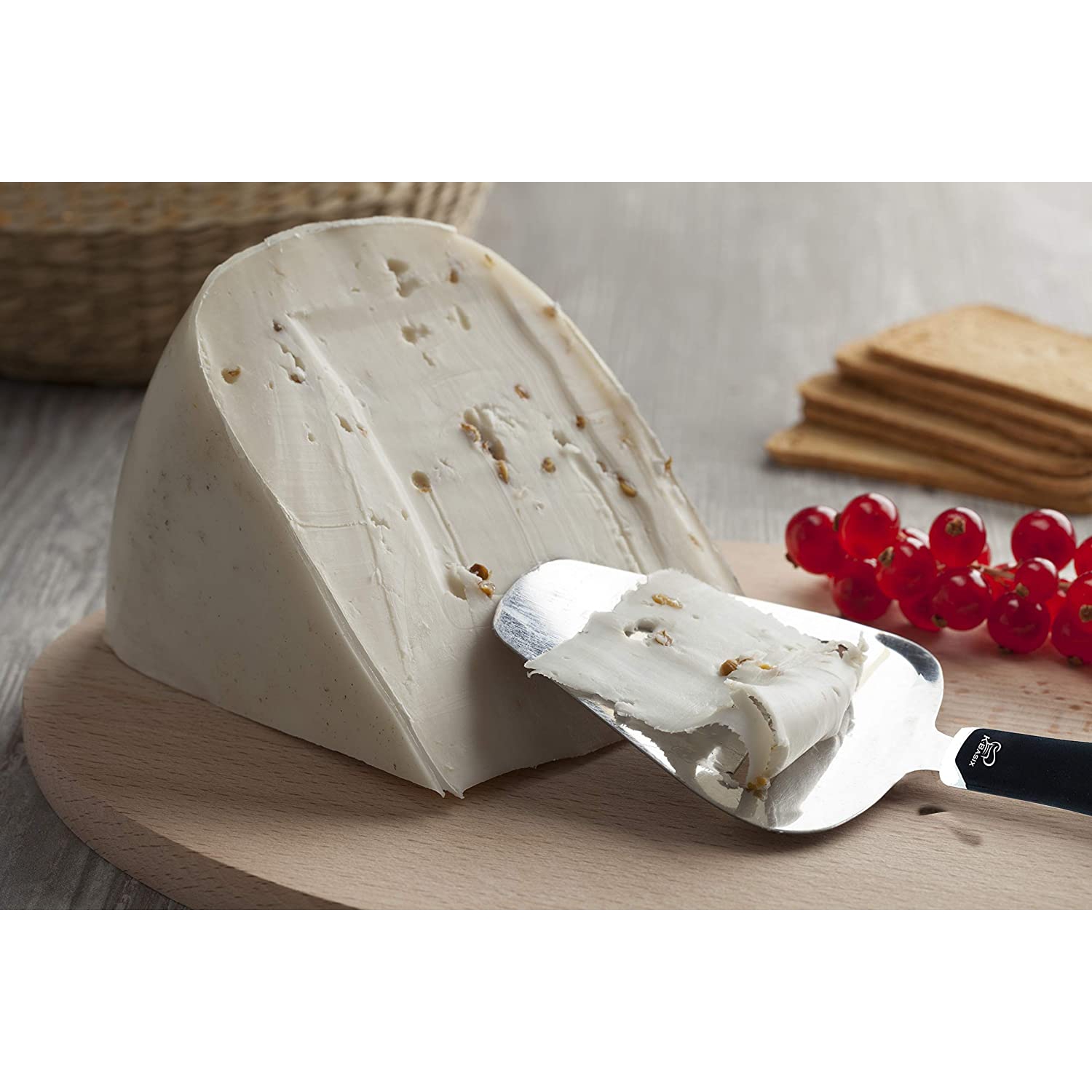 ISTAR Cheese Slicer Stainless Steel, Soft Rubber Handle and Comfortable Grip, Heavy Duty Cheese Slicer for Easy and Fast Slicing of Soft Blue Cheese,