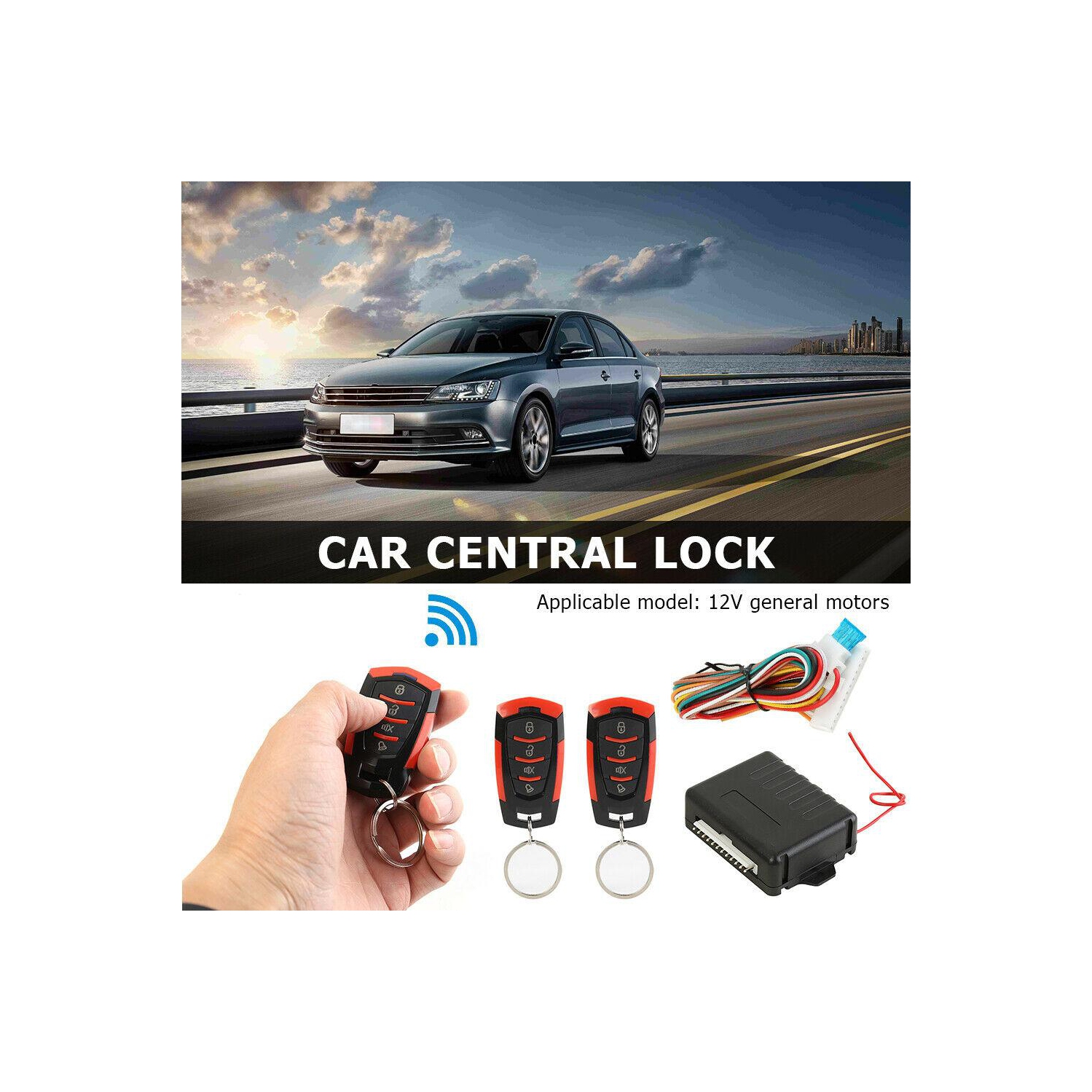 Car Remote Central Door Lock Kit Auto Keyless Entry Alarm System 410/T111