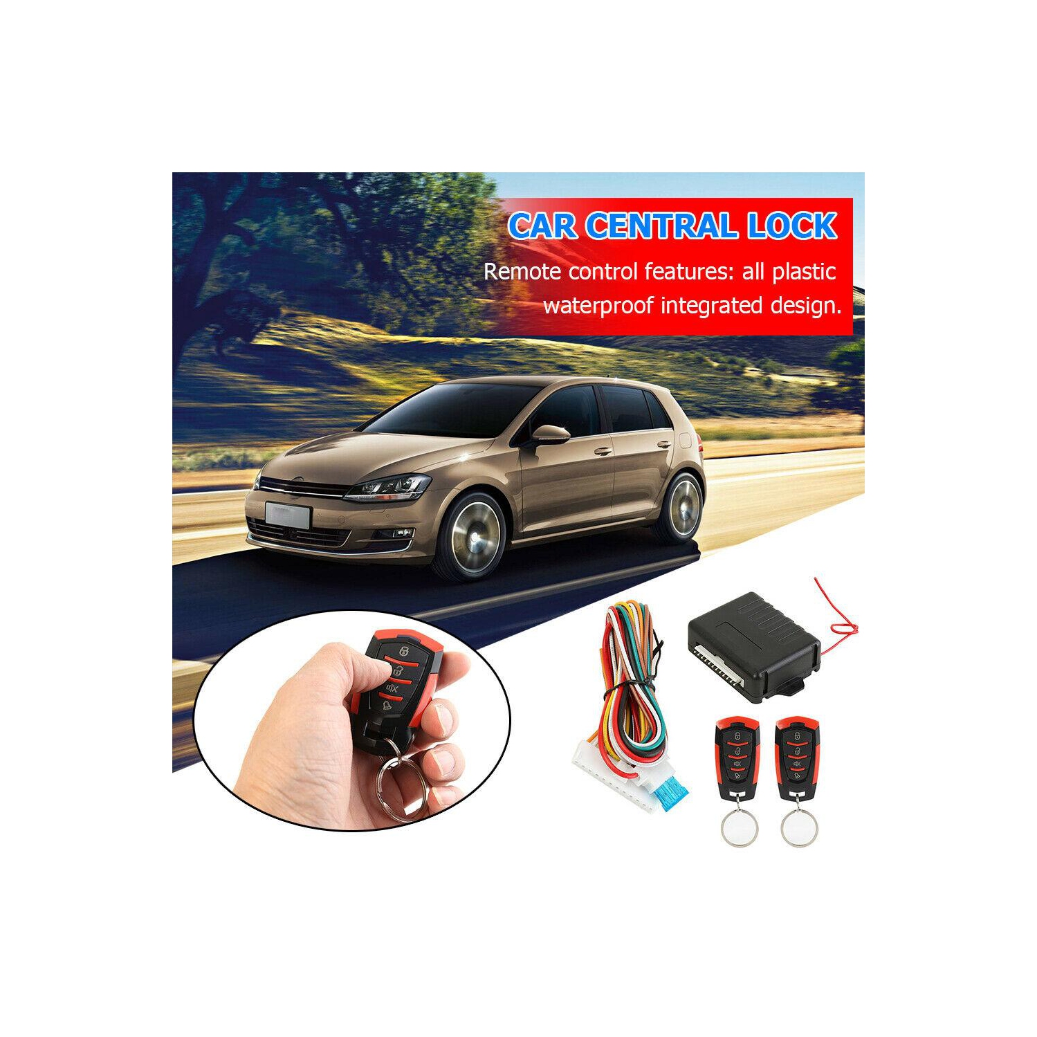 Car Remote Central Door Lock Kit Auto Keyless Entry Alarm System 410/T111