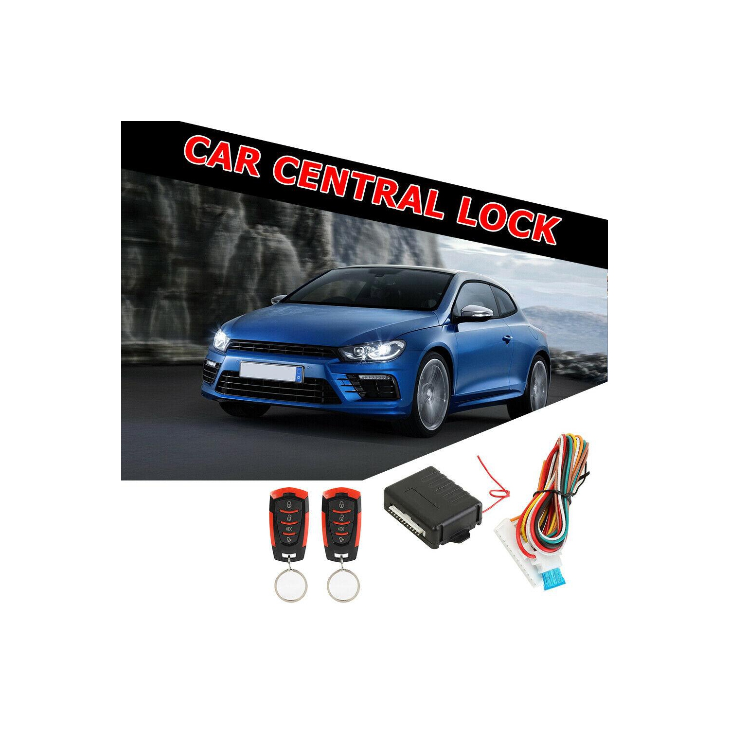 Car Remote Central Door Lock Kit Auto Keyless Entry Alarm System 410/T111