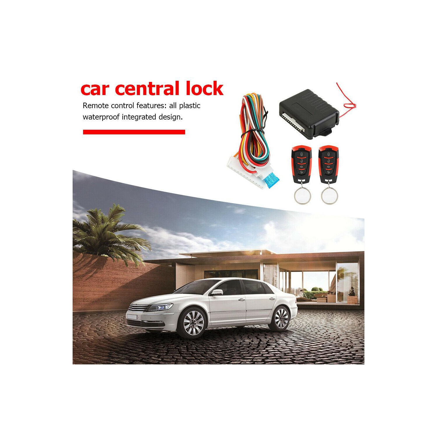 Car Remote Central Door Lock Kit Auto Keyless Entry Alarm System 410/T111
