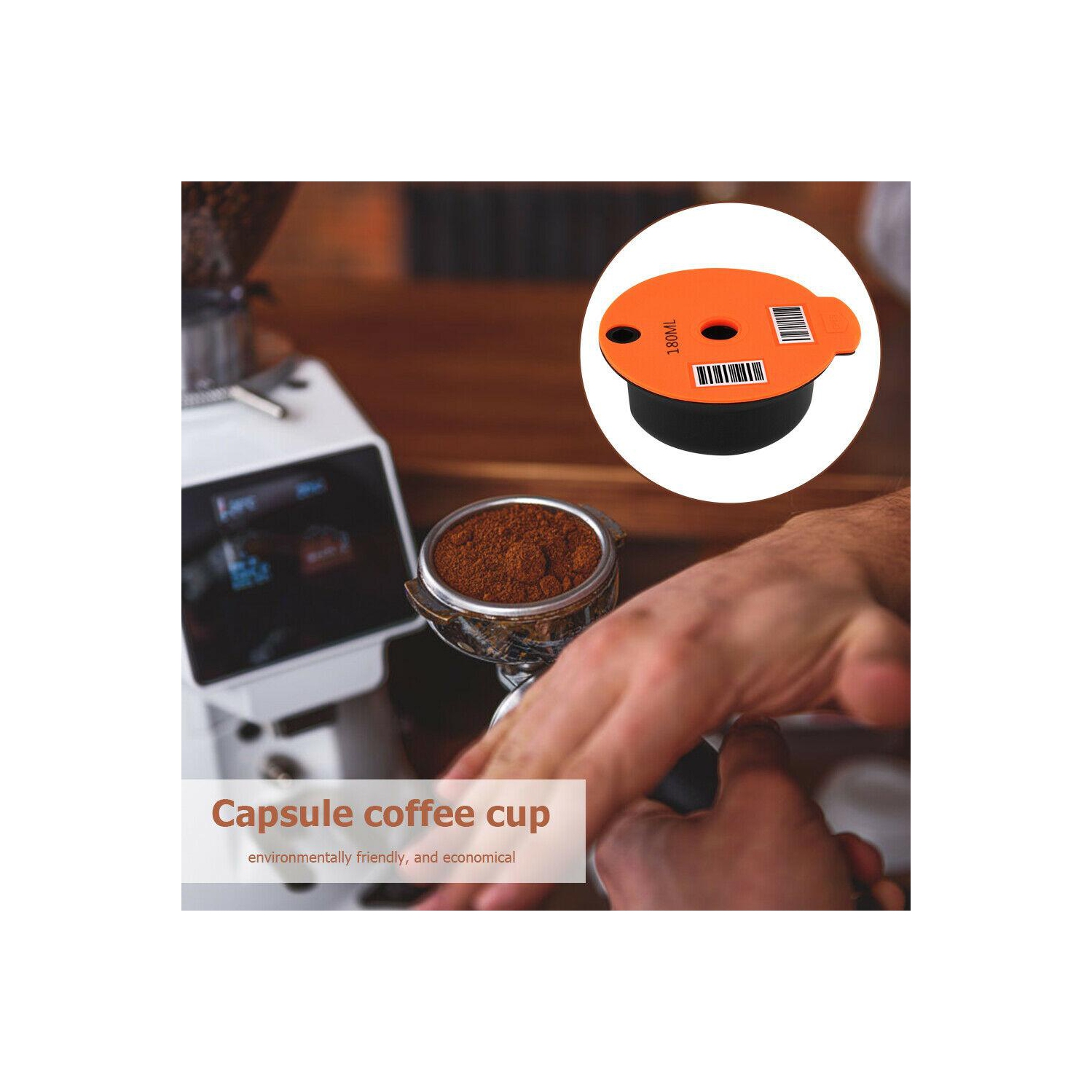 Coffee Capsule Cup Filter Pod + Spoon Brush for Bosch-s Tassimoo