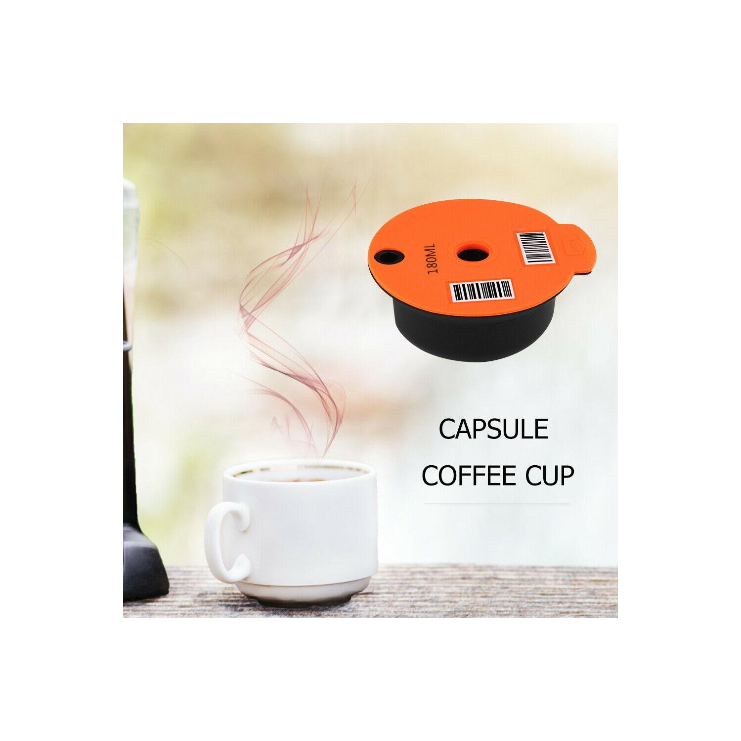 Coffee Capsule Cup Filter Pod + Spoon Brush for Bosch-s Tassimoo