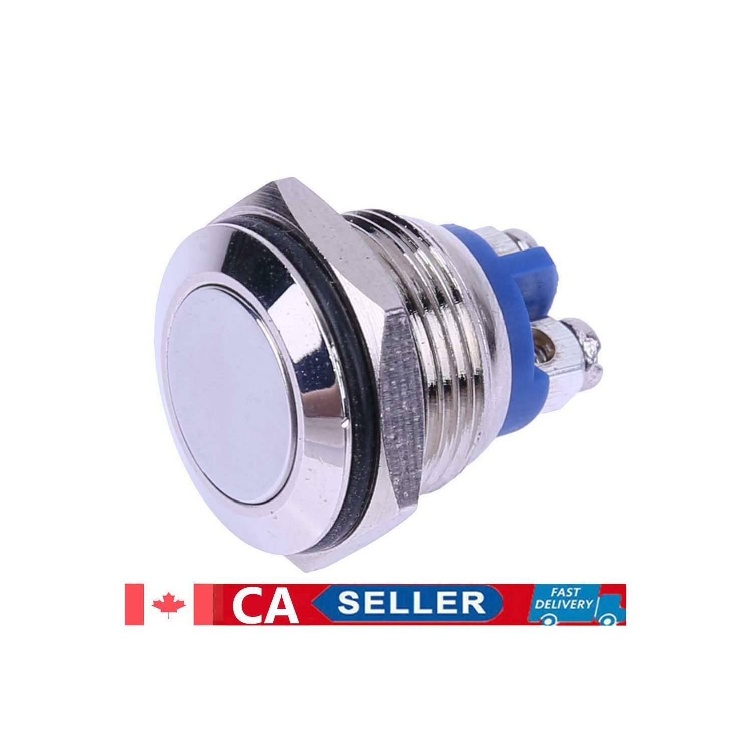 16mm Starter Switch Boat Horn Momentary Stainless Steel Push Button Switch