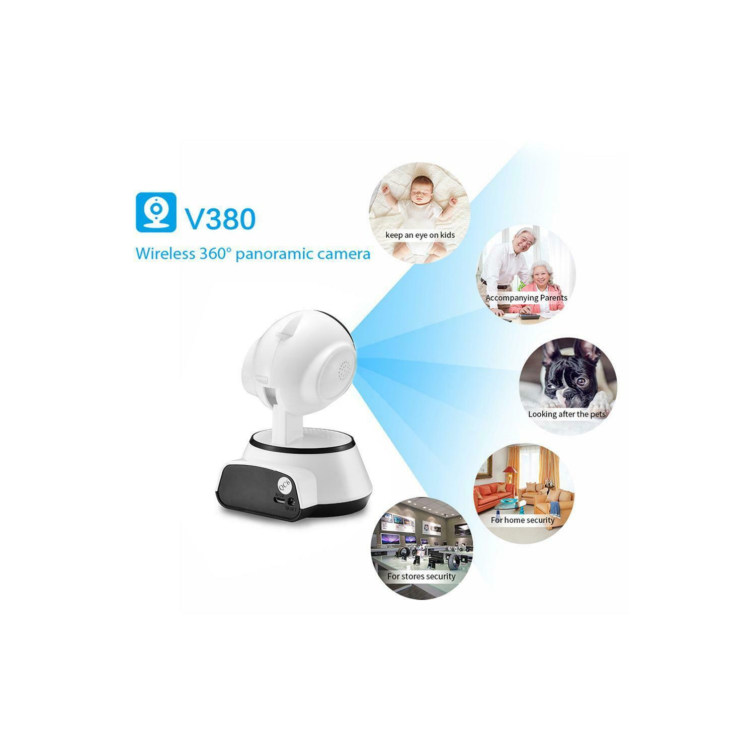 1200TVL 3.6mm 24LED Outdoor Waterproof Security IR Night Vision CCTV Camera CA