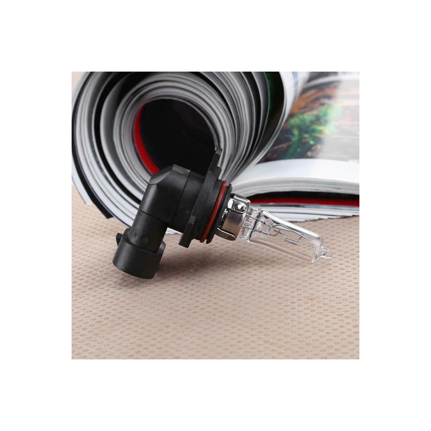 1 ampoule halogène 9012 de 55 W 4300K, 12 V, lumière de voiture transparente, ampoule au xénon