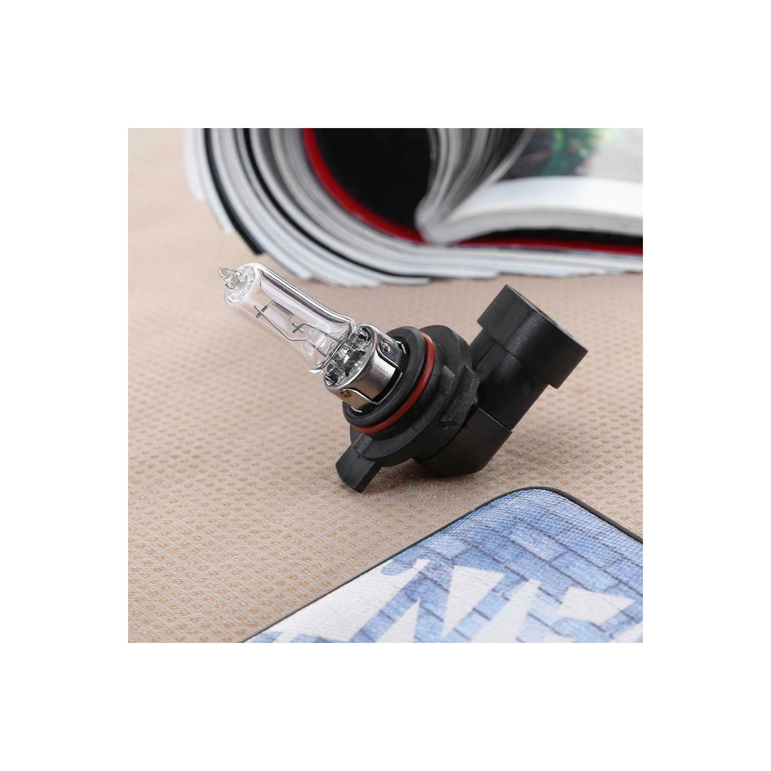 1 ampoule halogène 9012 de 55 W 4300K, 12 V, lumière de voiture transparente, ampoule au xénon