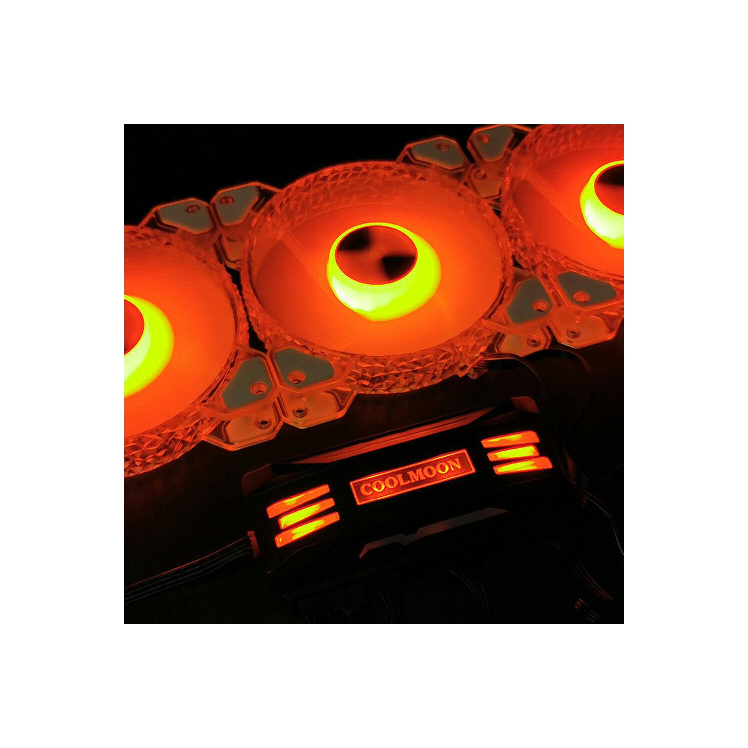 COOLMOON RGB Controller 4Pin PWM 5V 3Pin ARGB Fan Remote Control