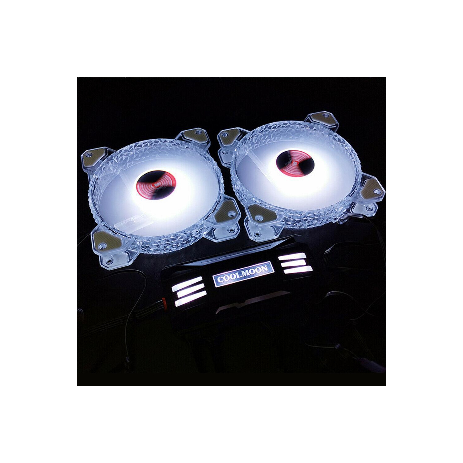 COOLMOON RGB Controller 4Pin PWM 5V 3Pin ARGB Fan Remote Control