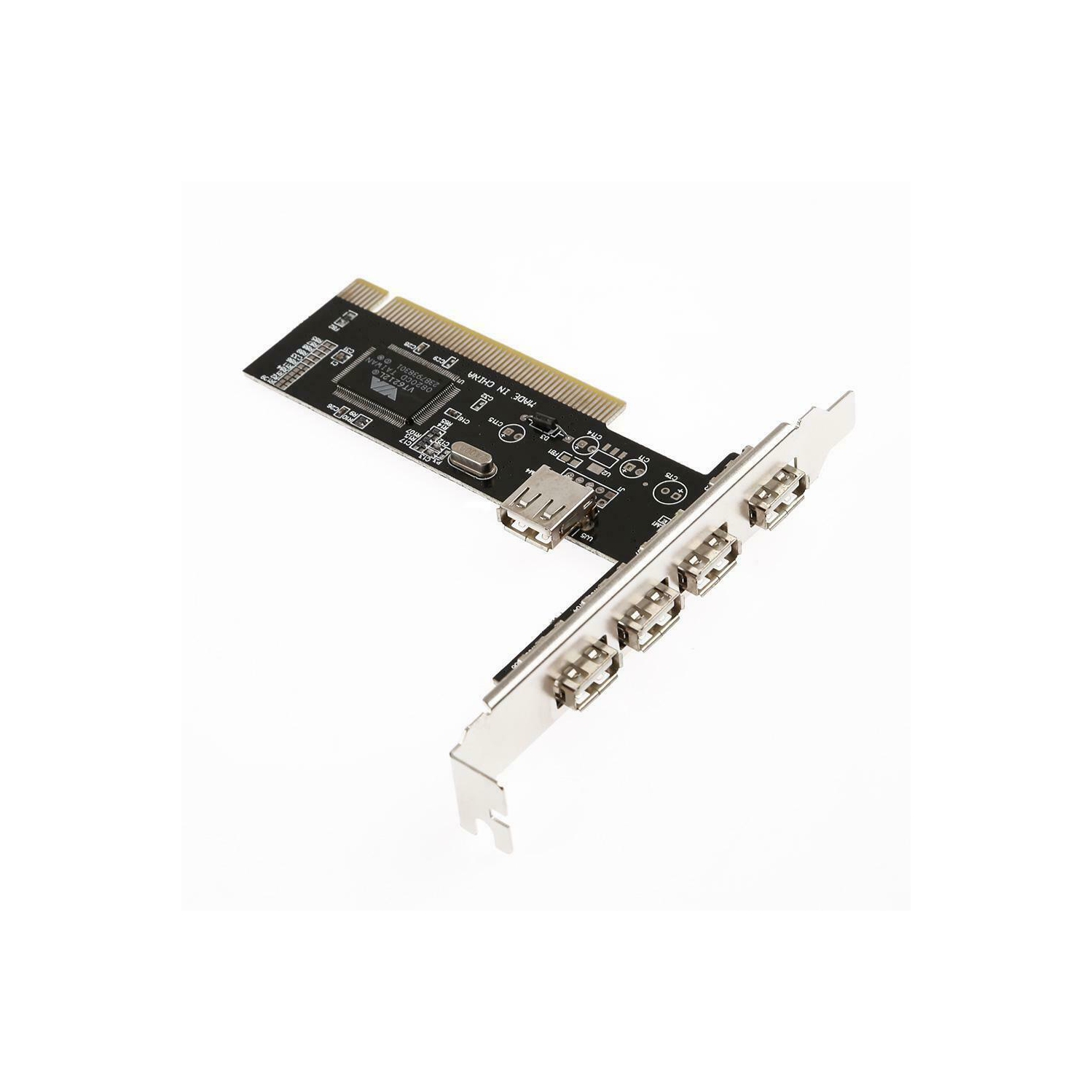 Adaptateur carte d’extension PCI-E à USB 2.0 Hub PCI Express à 4 ports