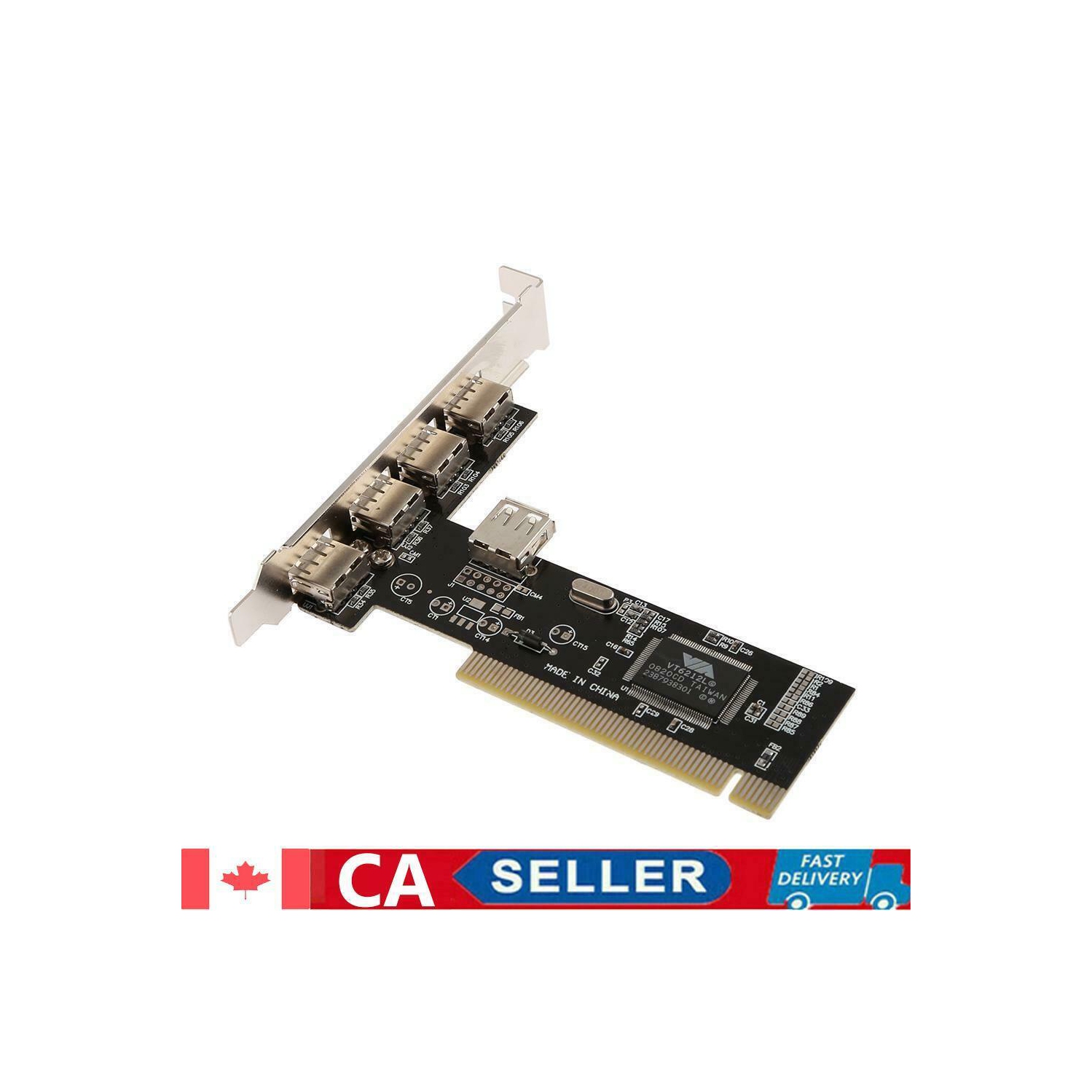 Adaptateur carte d’extension PCI-E à USB 2.0 Hub PCI Express à 4 ports