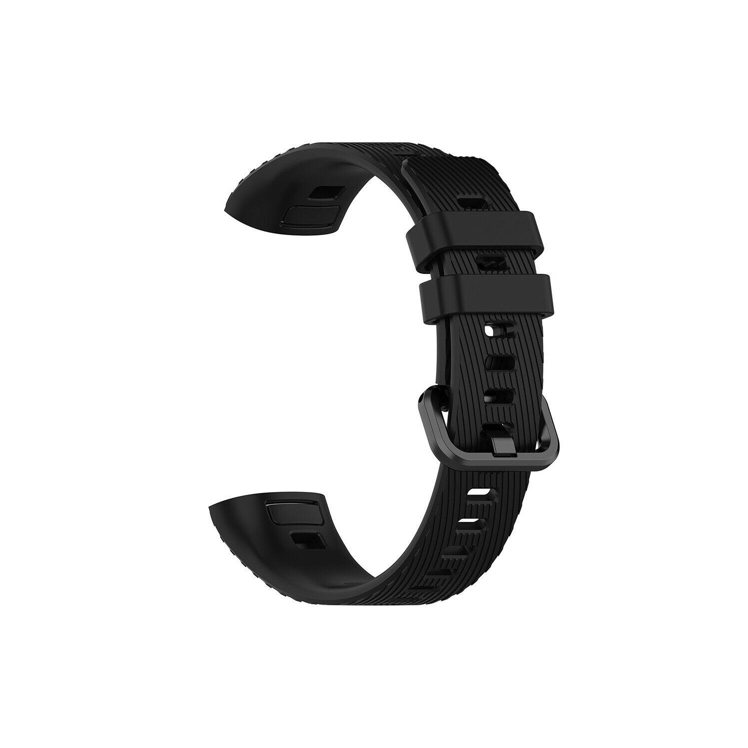 Silicone Watchband Bracelet Strap w/Buckle for Huawei Band 4 Pro TER-B29S