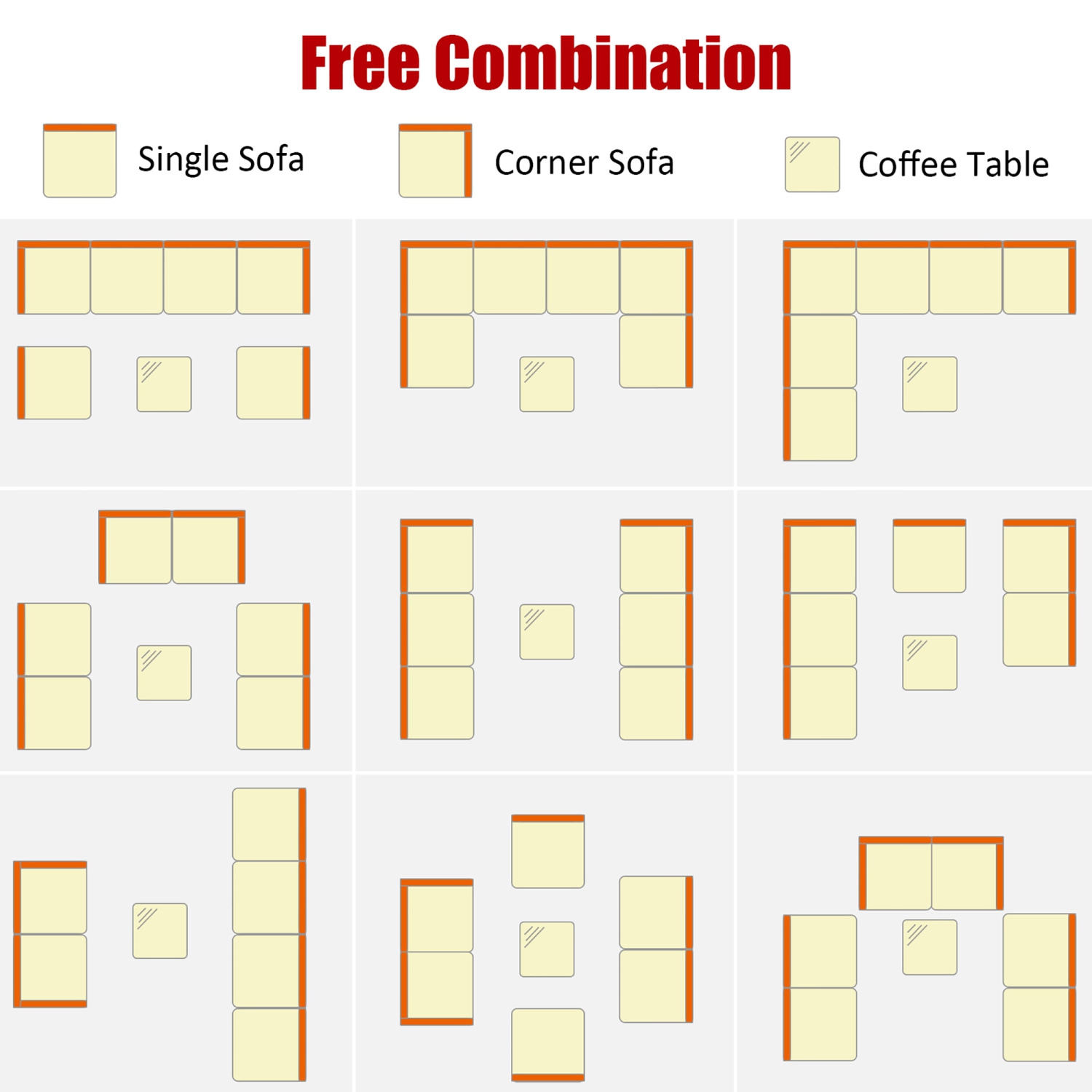 Salon de jardin en résine tressée 7 pièces Costway