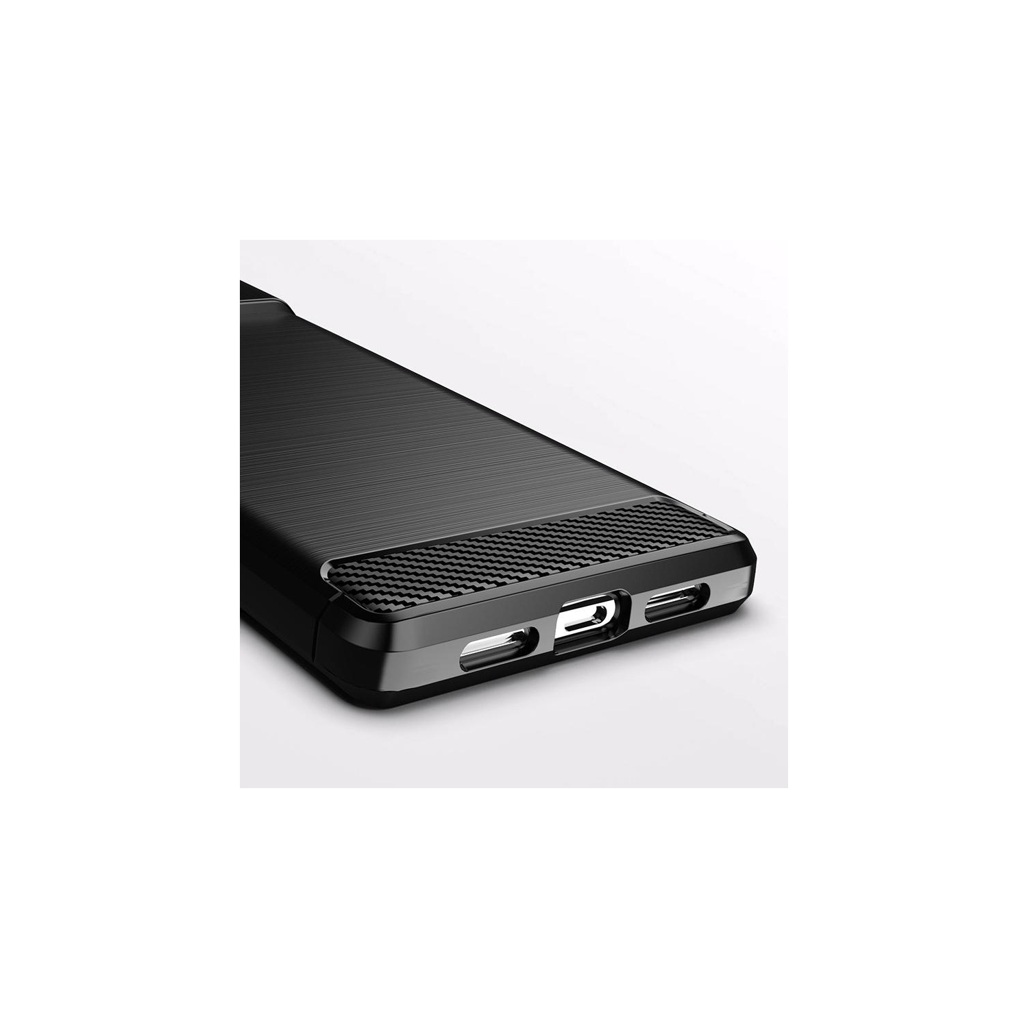 PANDACO – Étui en métal brossé noir pour Pixel 6 de Google