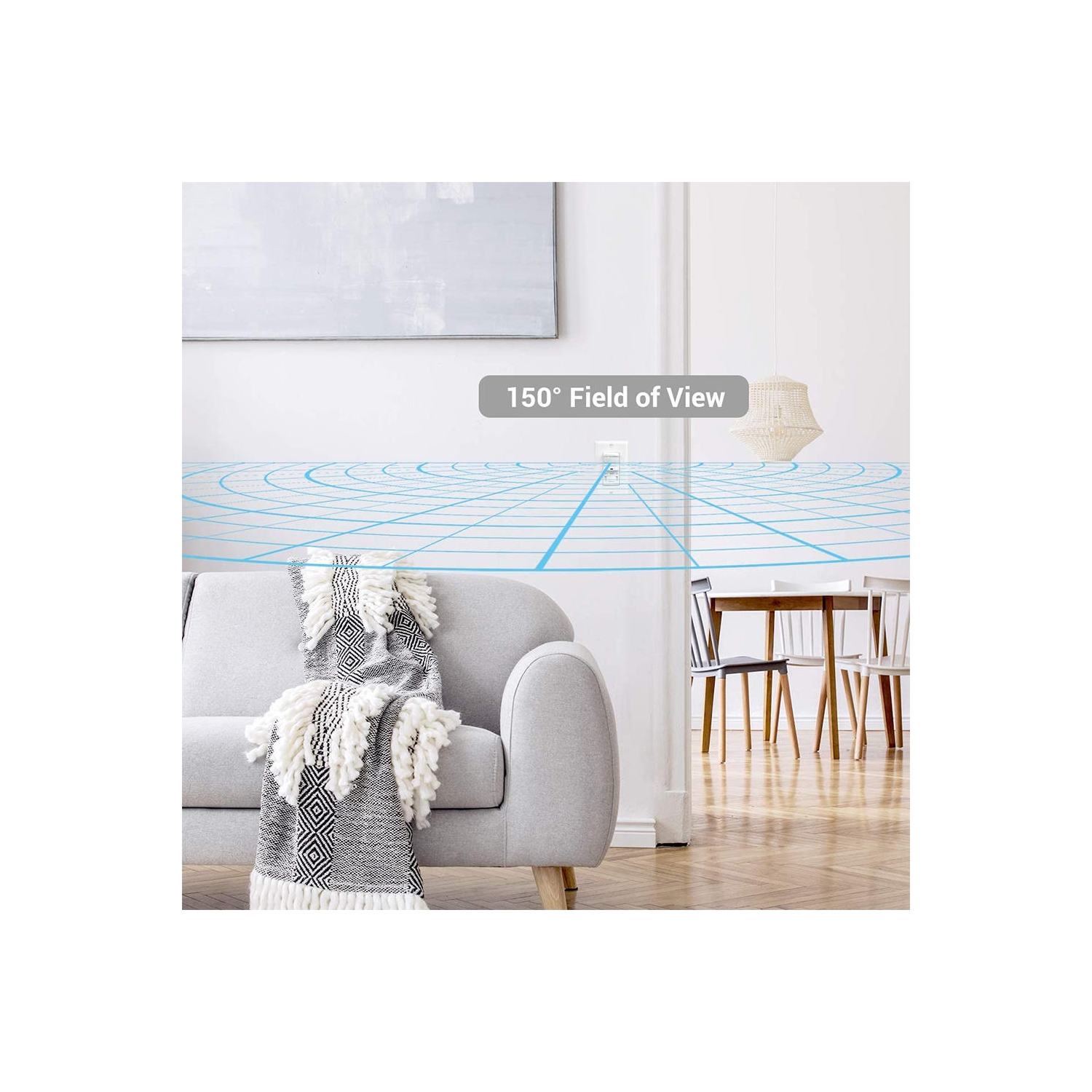 Single Pole Motion Sensor Switch, PIR Sensor Light Switch, Occupancy & Vacancy Modes - PrimeCables®