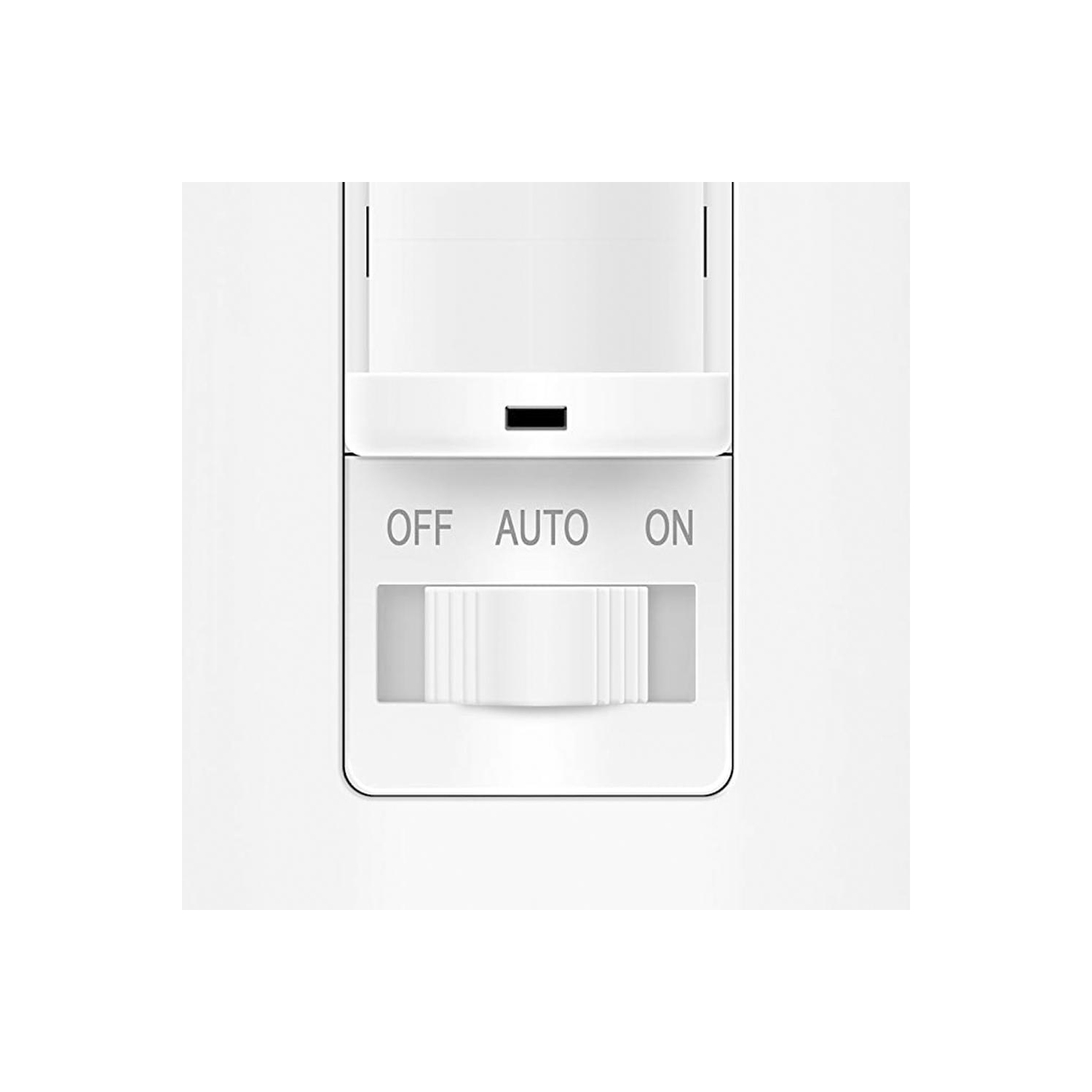 Single Pole Motion Sensor Switch, PIR Sensor Light Switch, Occupancy & Vacancy Modes - PrimeCables®