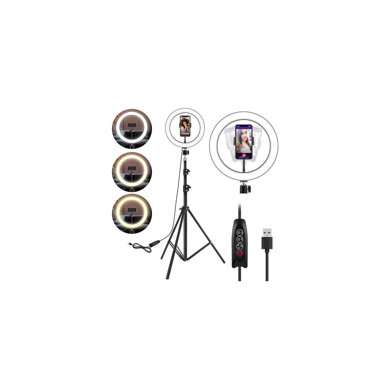 Ergopixel Long Tripod with LED Ring Light