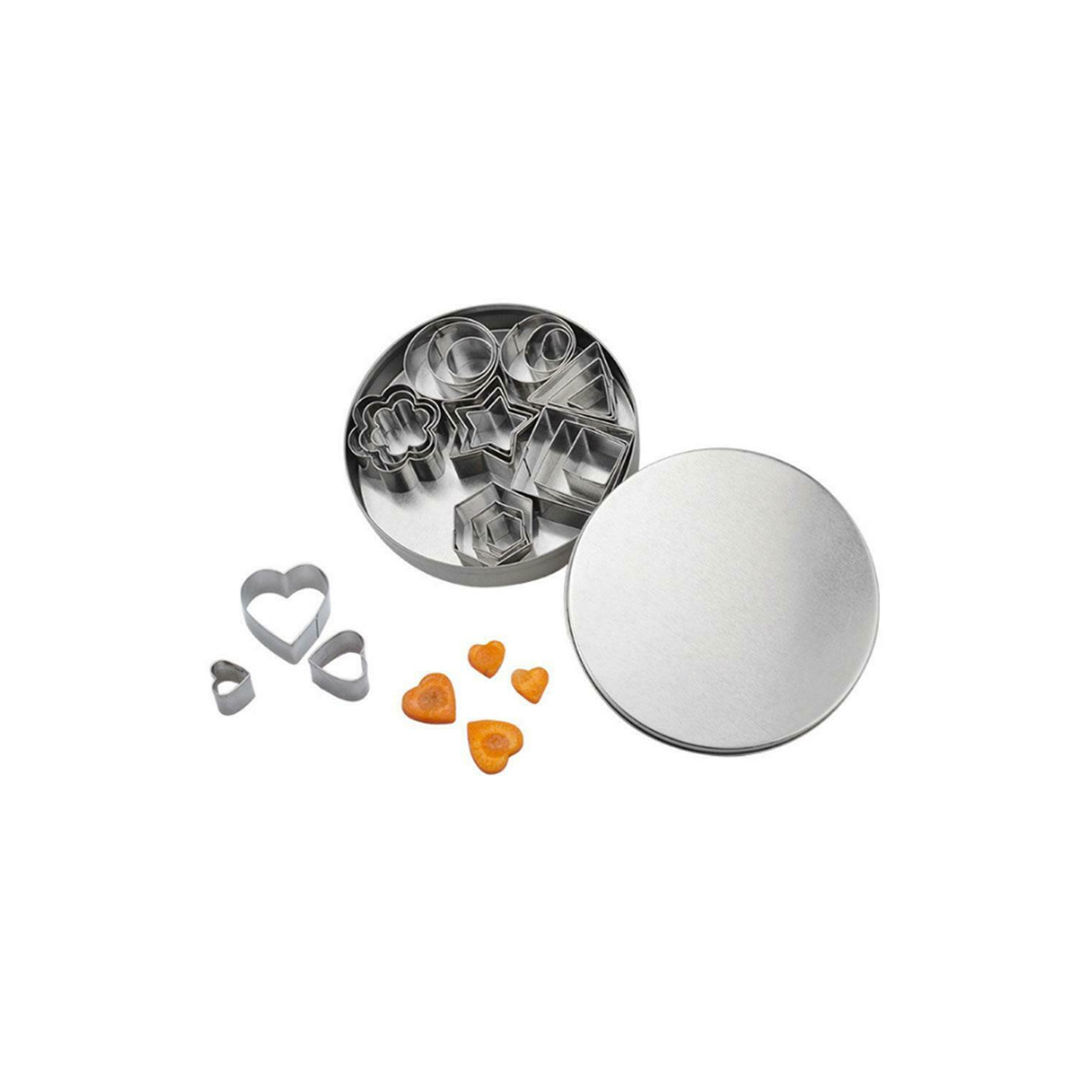 Ensemble de 24 mini emporte-pièces en acier inoxydable, lames à pâtisserie