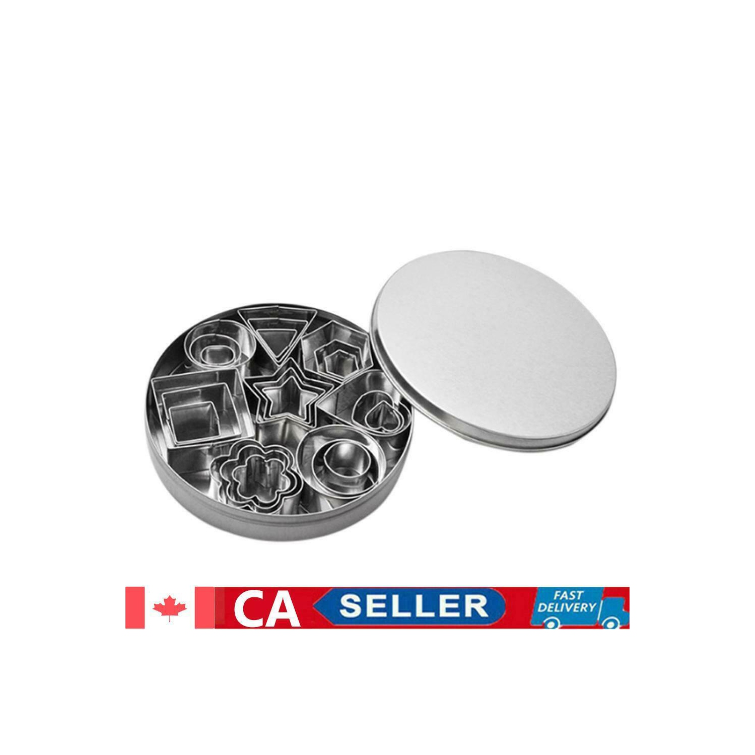 Ensemble de 24 mini emporte-pièces en acier inoxydable, lames à pâtisserie