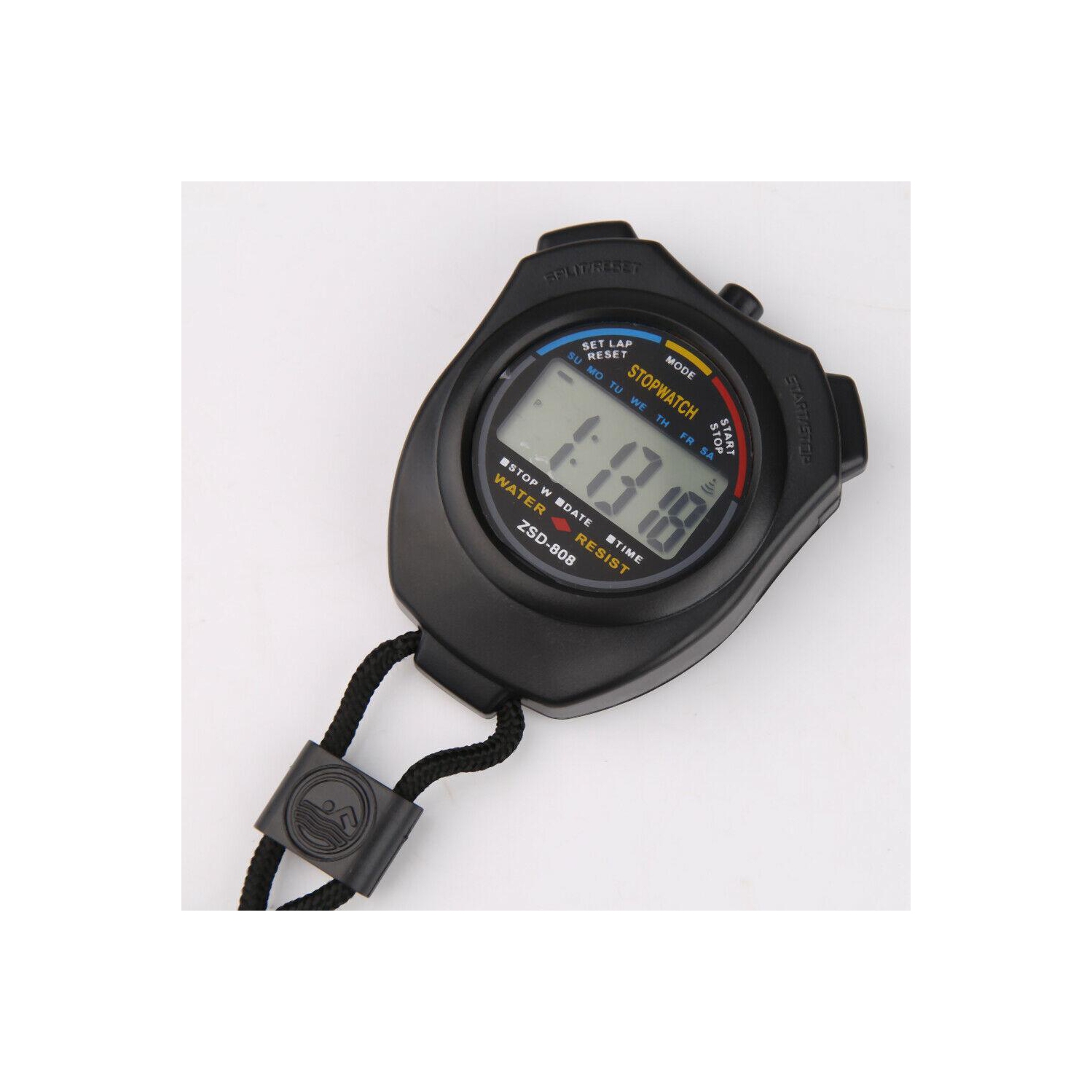 Nouveau compteur de temps de course numérique Chronomètre sport avec chronographe et bracelet