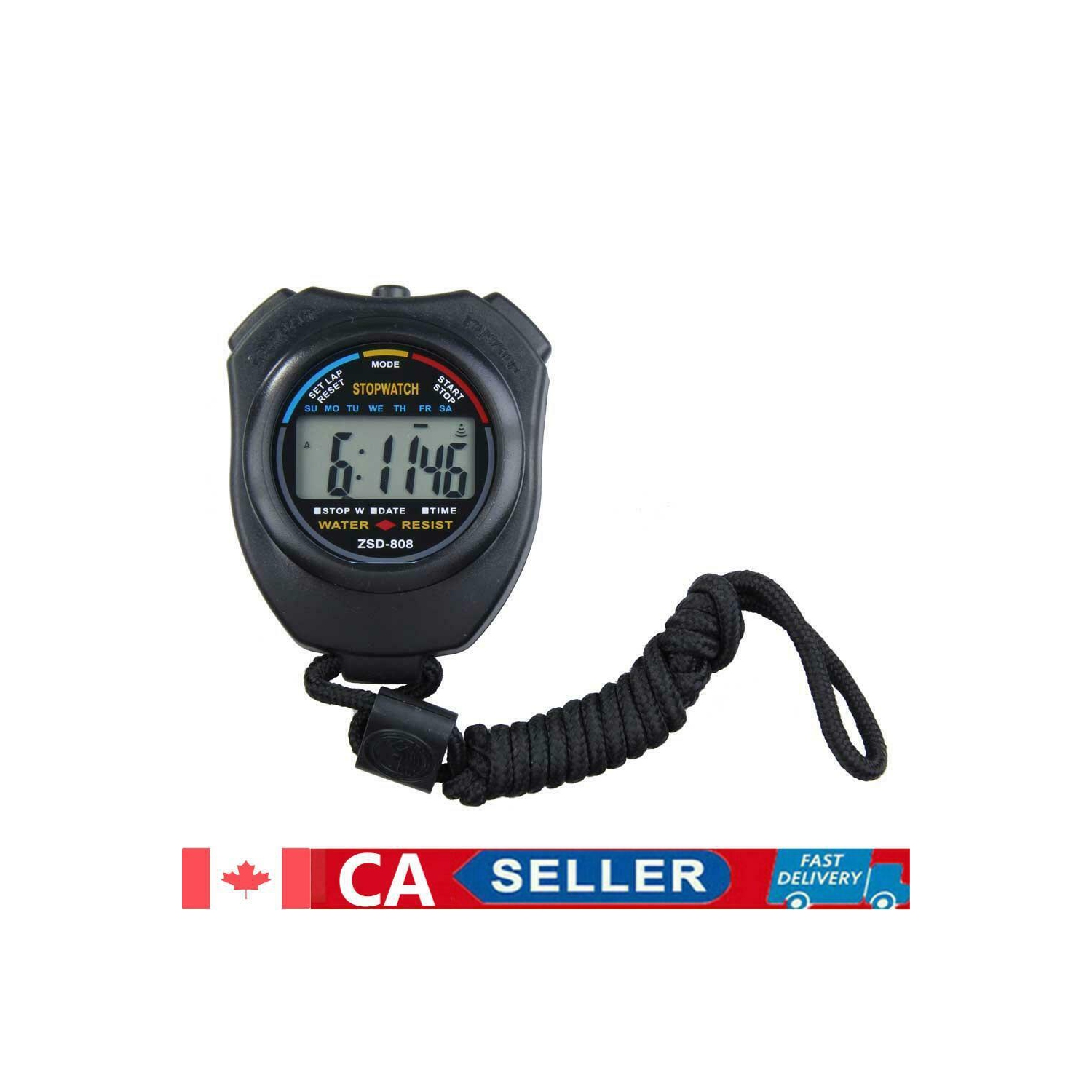 Nouveau compteur de temps de course numérique Chronomètre sport avec chronographe et bracelet