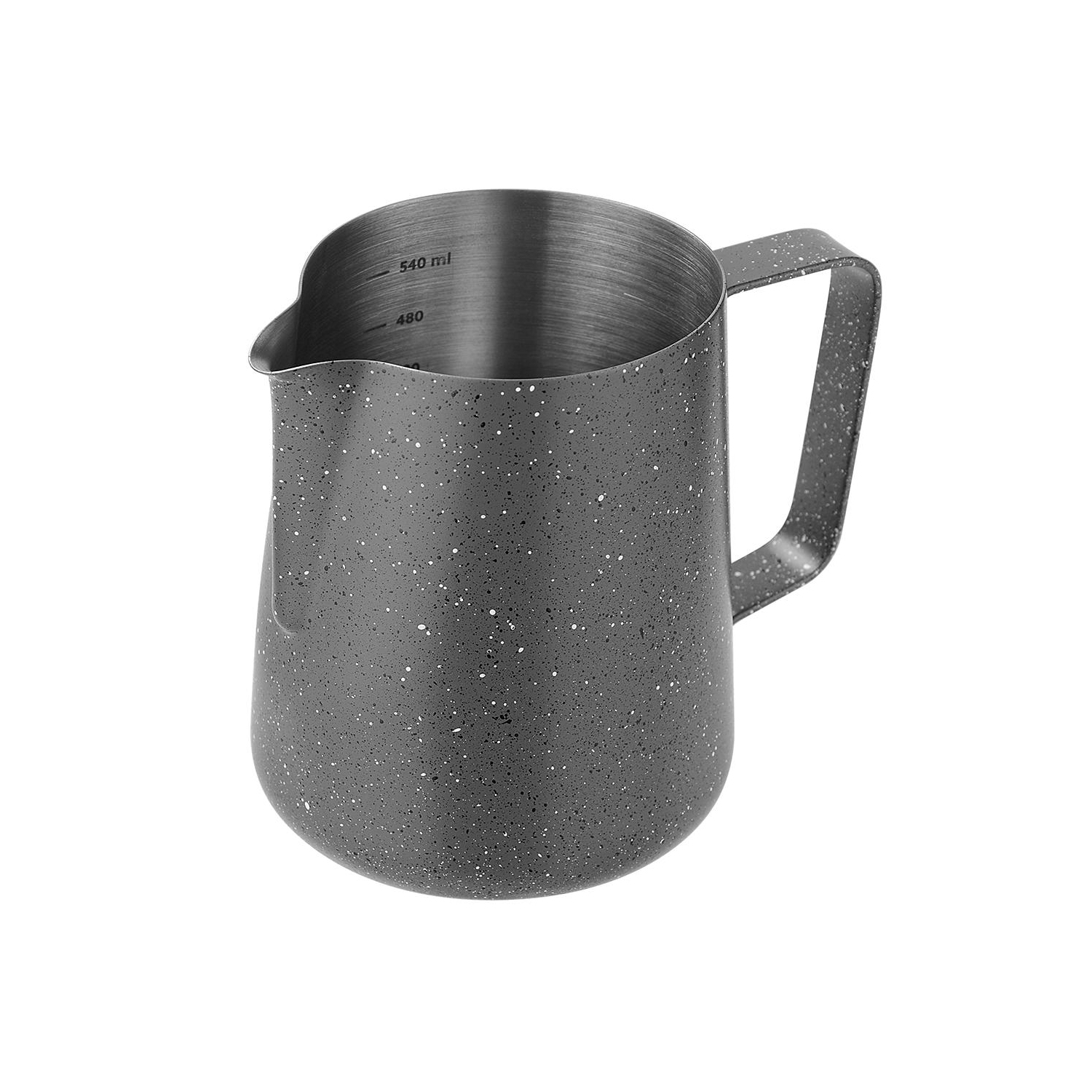 600ml Stainless steel milk jug with Latte Art Pen, Hand-Held handle doesn't get hot-0.7mm
