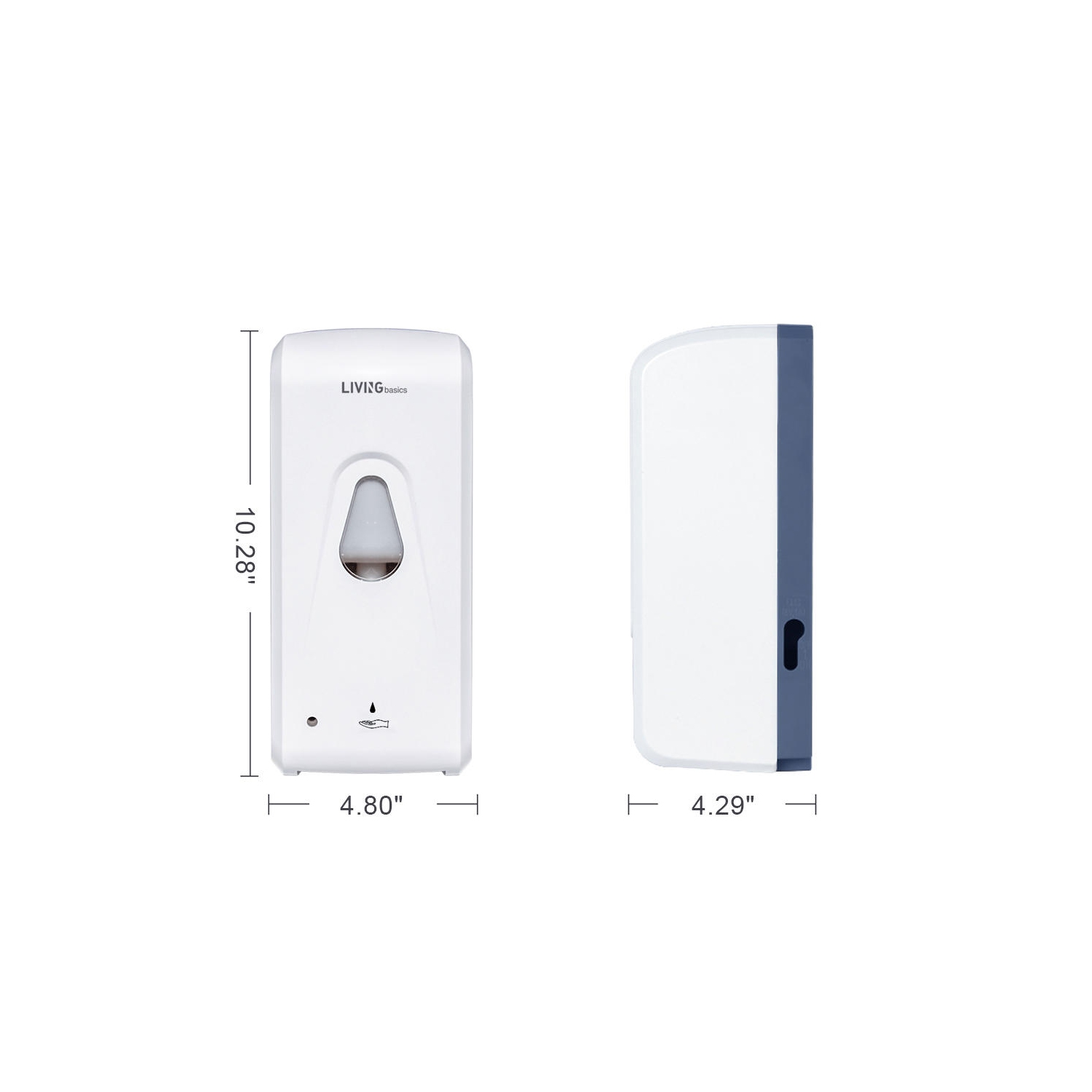 Wall Mount Automatic Soap Dispenser, 900ML Capacity with Infrared Motion Sensor Soap Dispenser