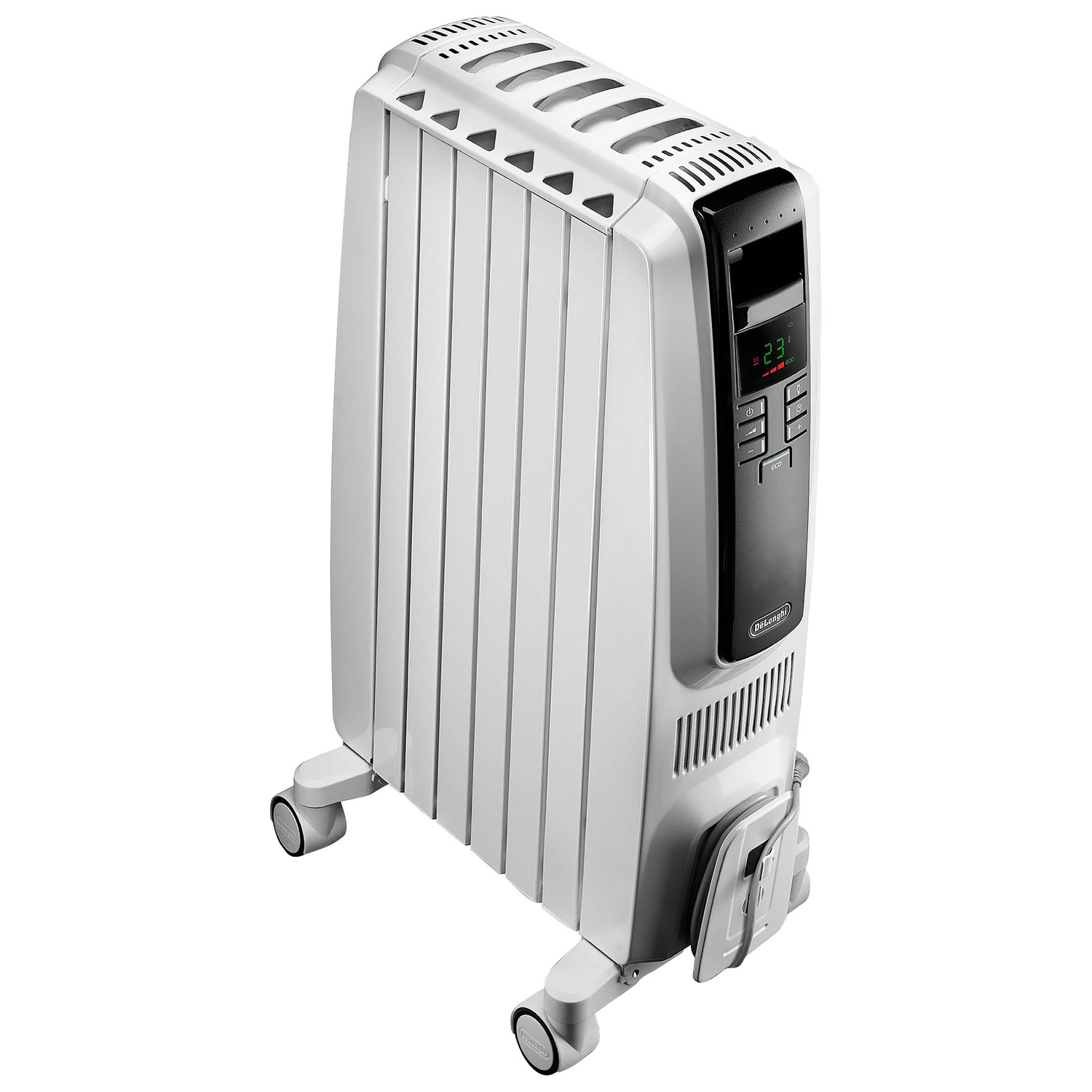 Chaufferette à l'huile Dragon de DeLonghi - Blanc glace