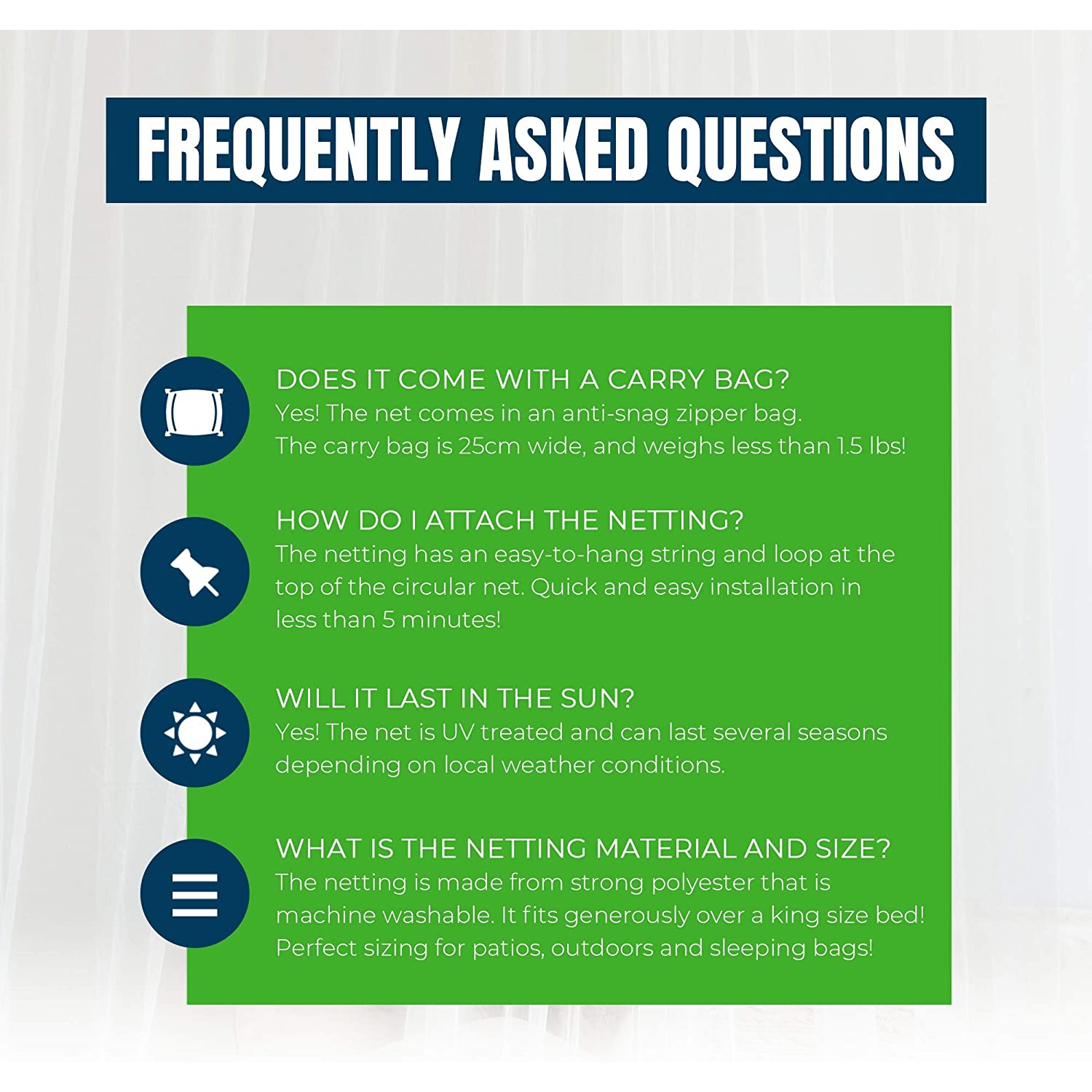 Très grand filet à moustiquaire MeKKKAKPRO pour très grand lit 2 places, moustiquaire pour très grand lit 2 places, deux ouvertures | rideaux de