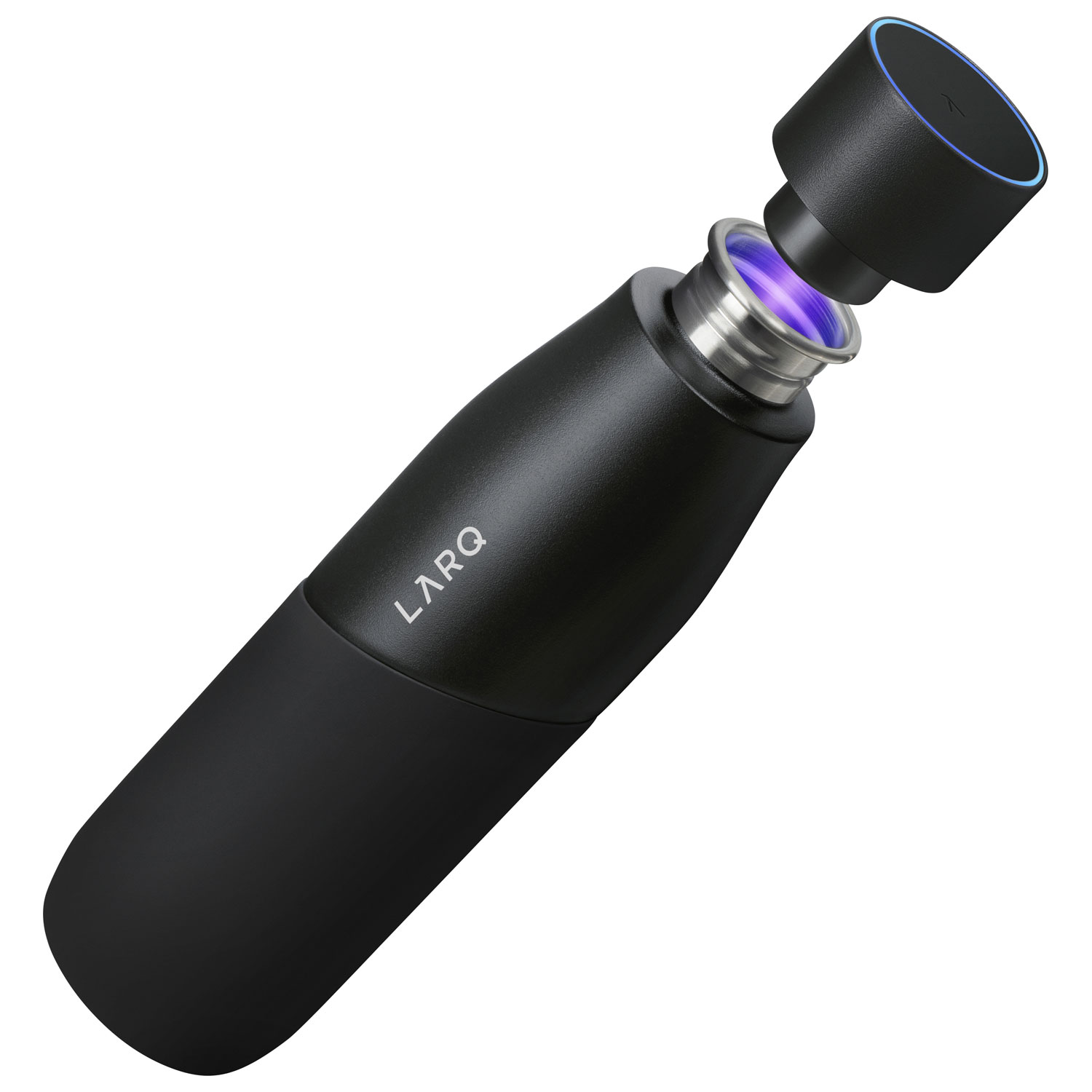 LARQ PureVis Movement 710ml Stainless Self-Cleaning Steel Water Bottle - Black/Onyx