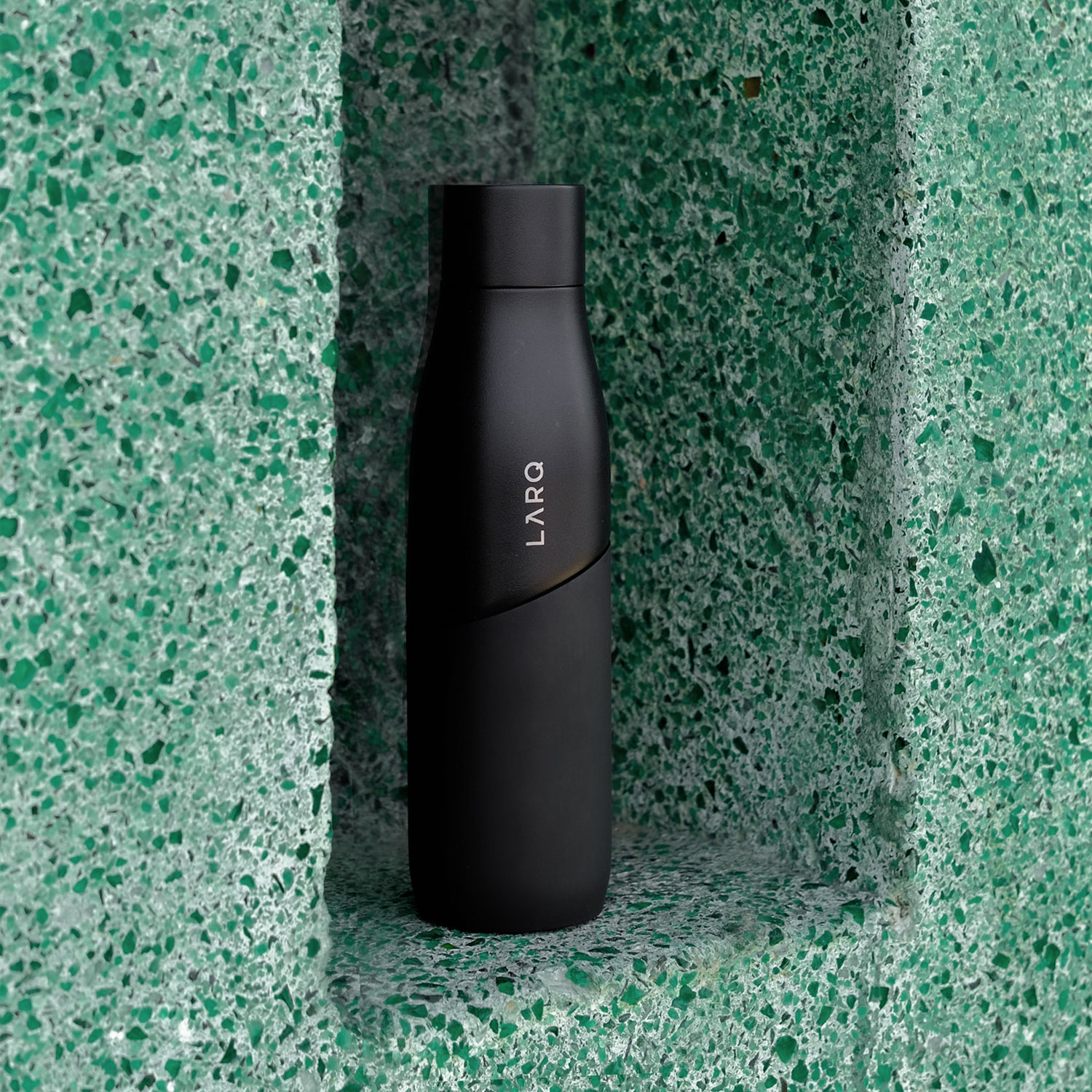 LARQ PureVis Movement 710ml Stainless Self-Cleaning Steel Water Bottle - Black/Onyx