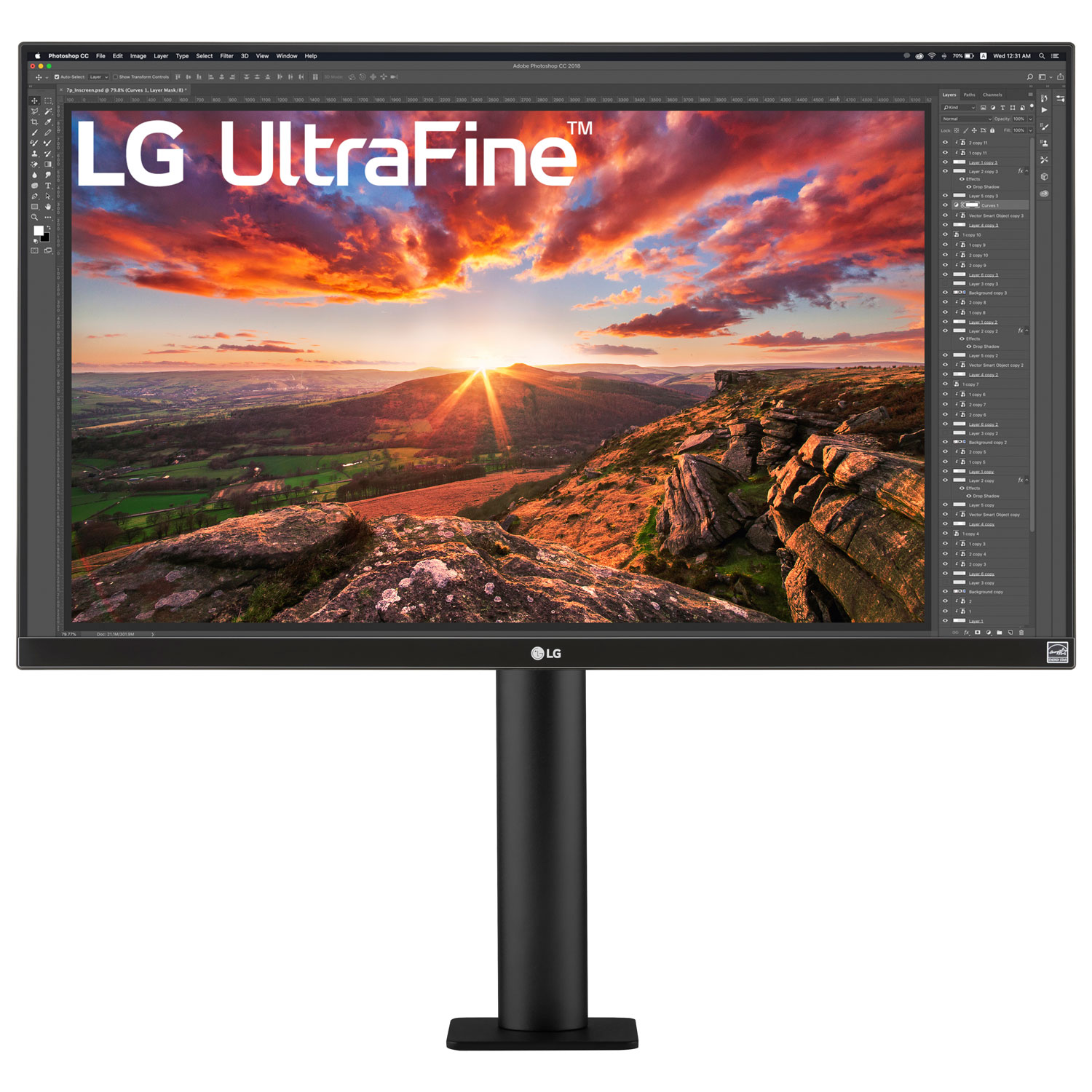 LG UltraFine 27" 4K Ultra HD 60Hz 5ms GTG IPS LED FreeSync Monitor (27UN880-B) - Black