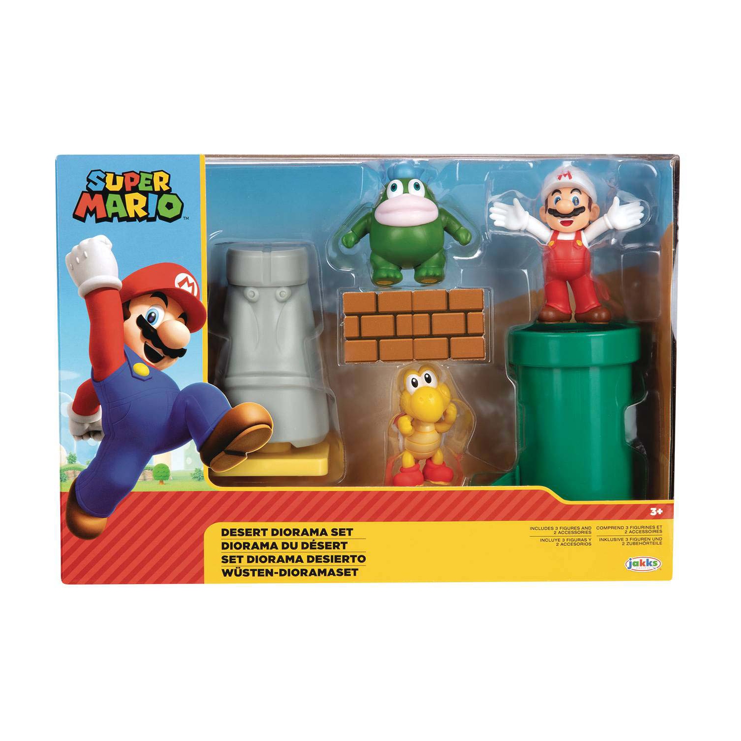 Super Mario World Of Nintendo 2 Inch Playset - Desert Diorama Set