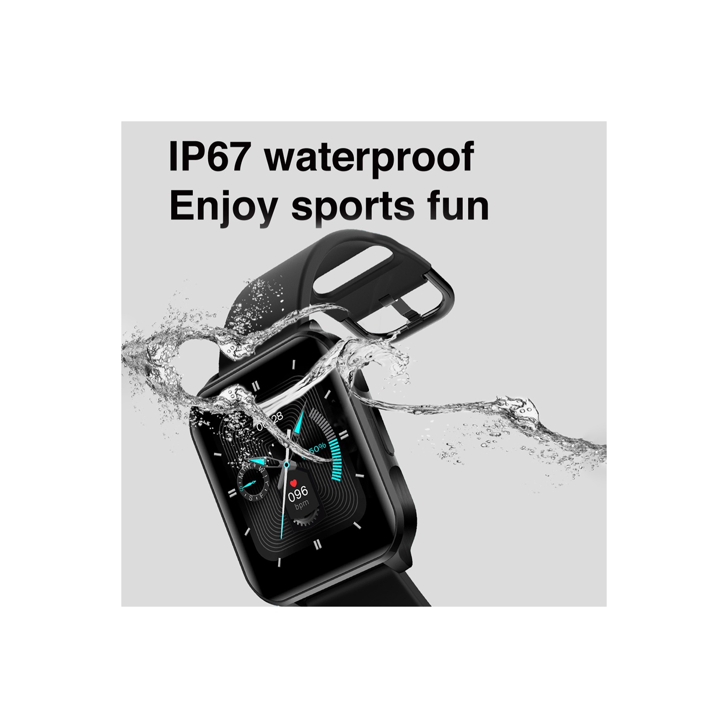 Lenovo Smartwatch S2 Pro Fitness Tracker with Body Temperature Activity Tracker Heart Rate Monitor Blood Pressure Blood Oxygen Sleep Monitor IP67