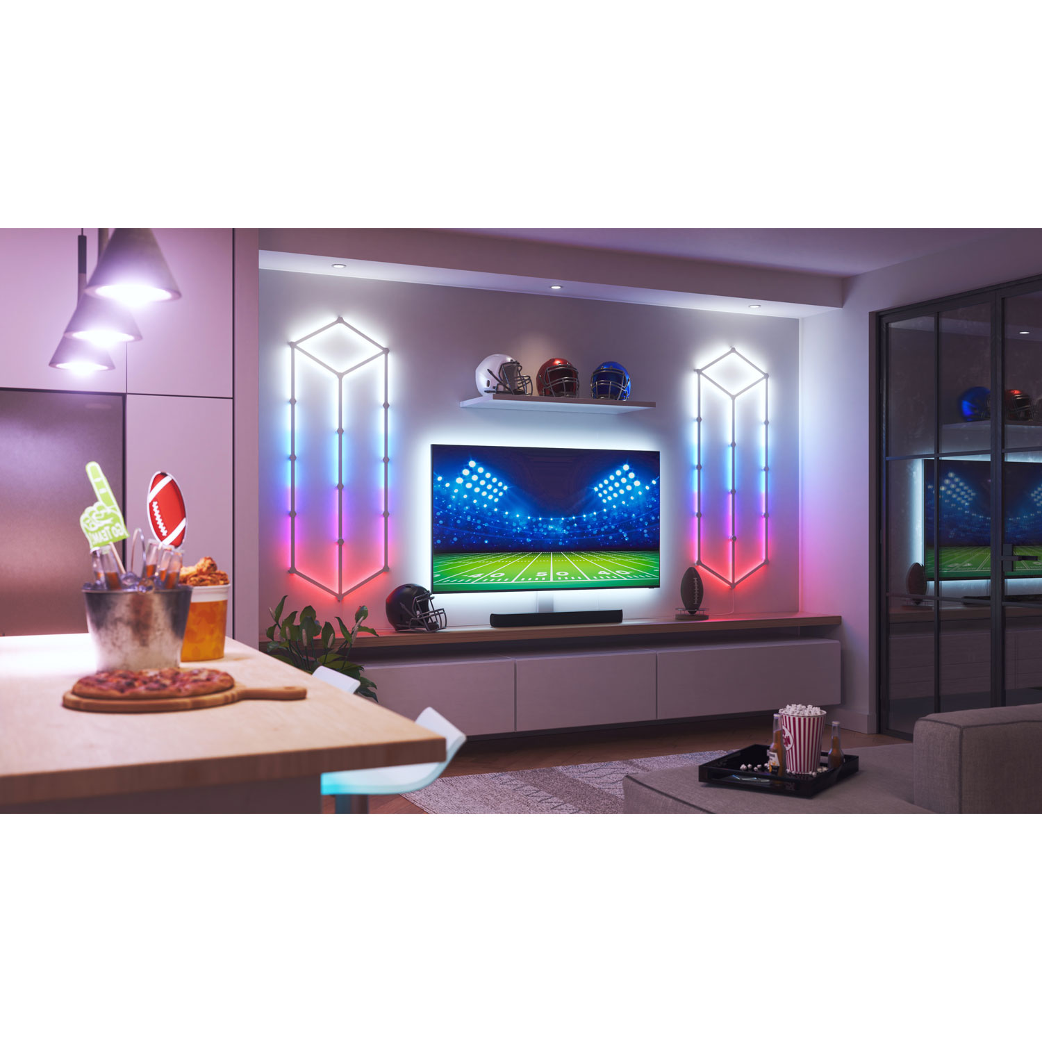 Ensemble Lines de Nanoleaf pour disposition à 60 degrés - Trousse intelligente - 9 barres lumineuses