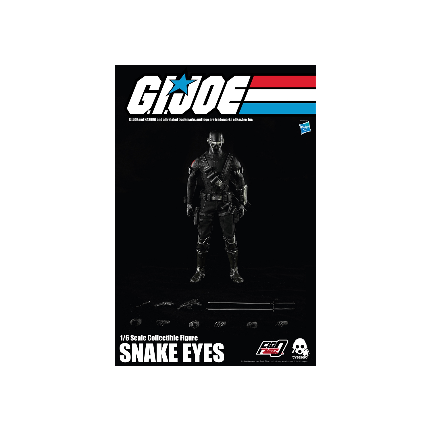 G.I. Joe Collectible 12 Inch Action Figure 1/6 Scale - Snake Eyes