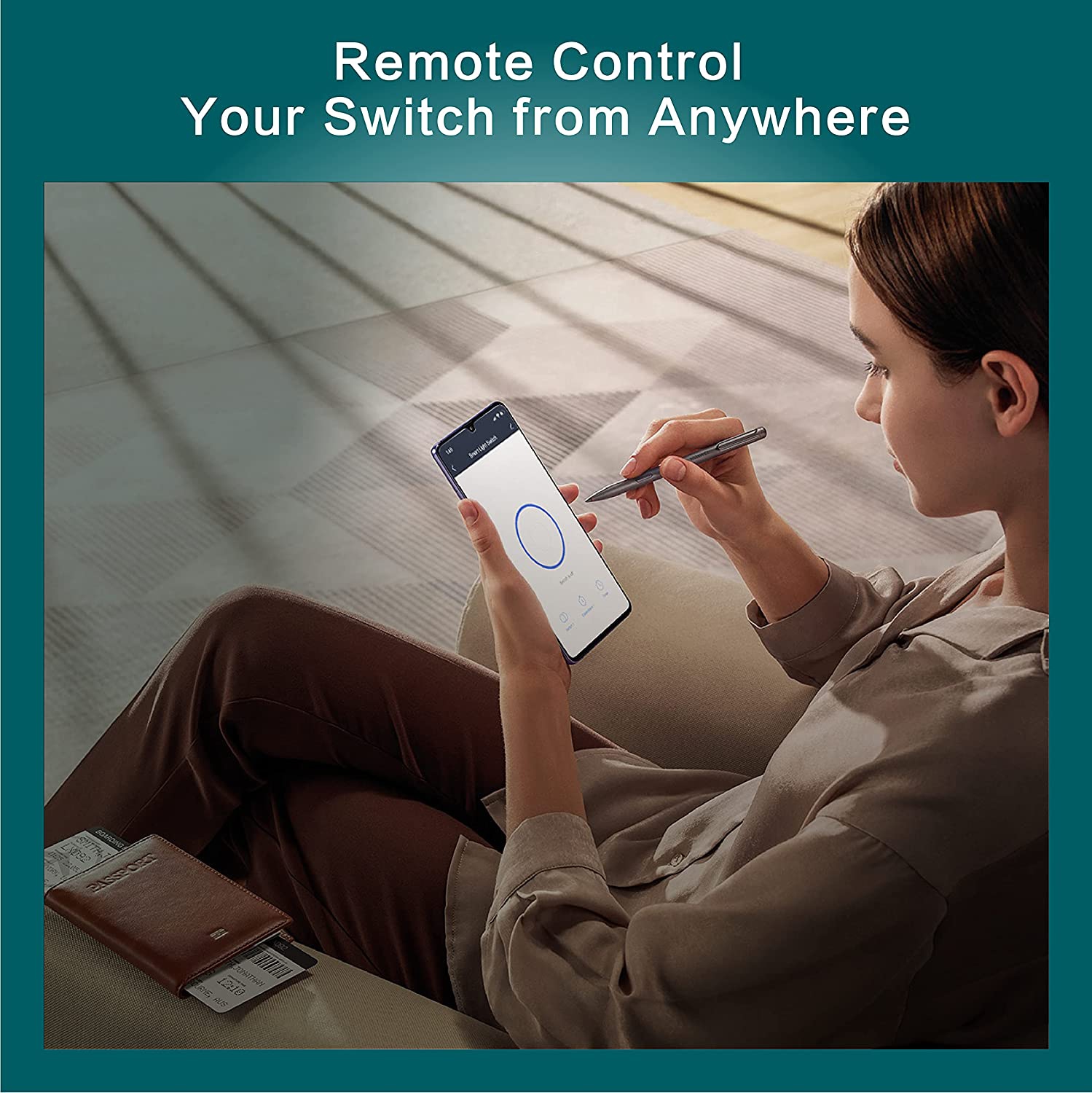 Treatlife Single Pole Smart Light Switch, 2.4GHz Wi-Fi, Works with Alexa and Google Home