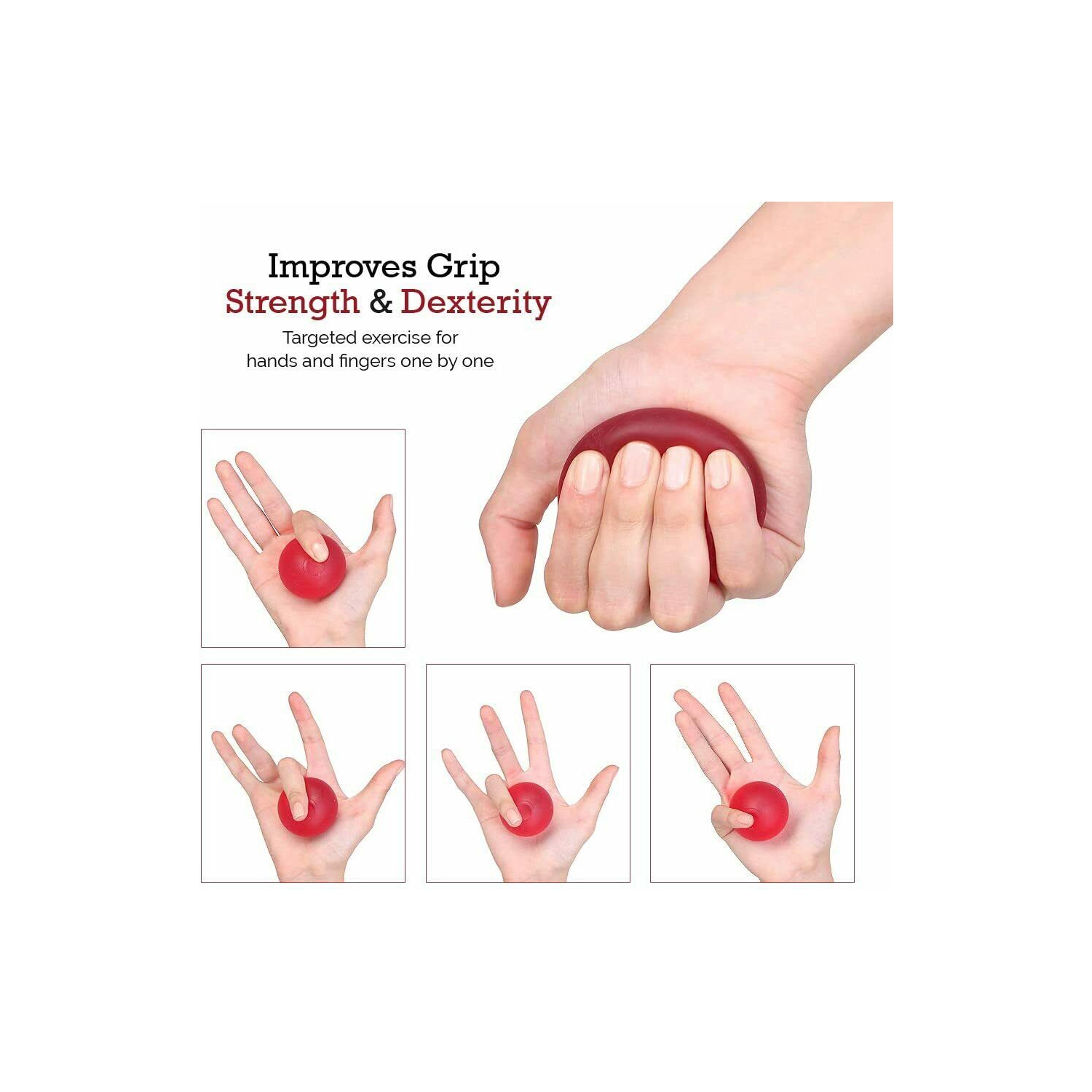 ISTAR Stress Relief Balls - Tear-Resistant, Non-toxic, No BPA/Phthalate/Latex (Colors as Shown) - Ideal for Kids and Adults