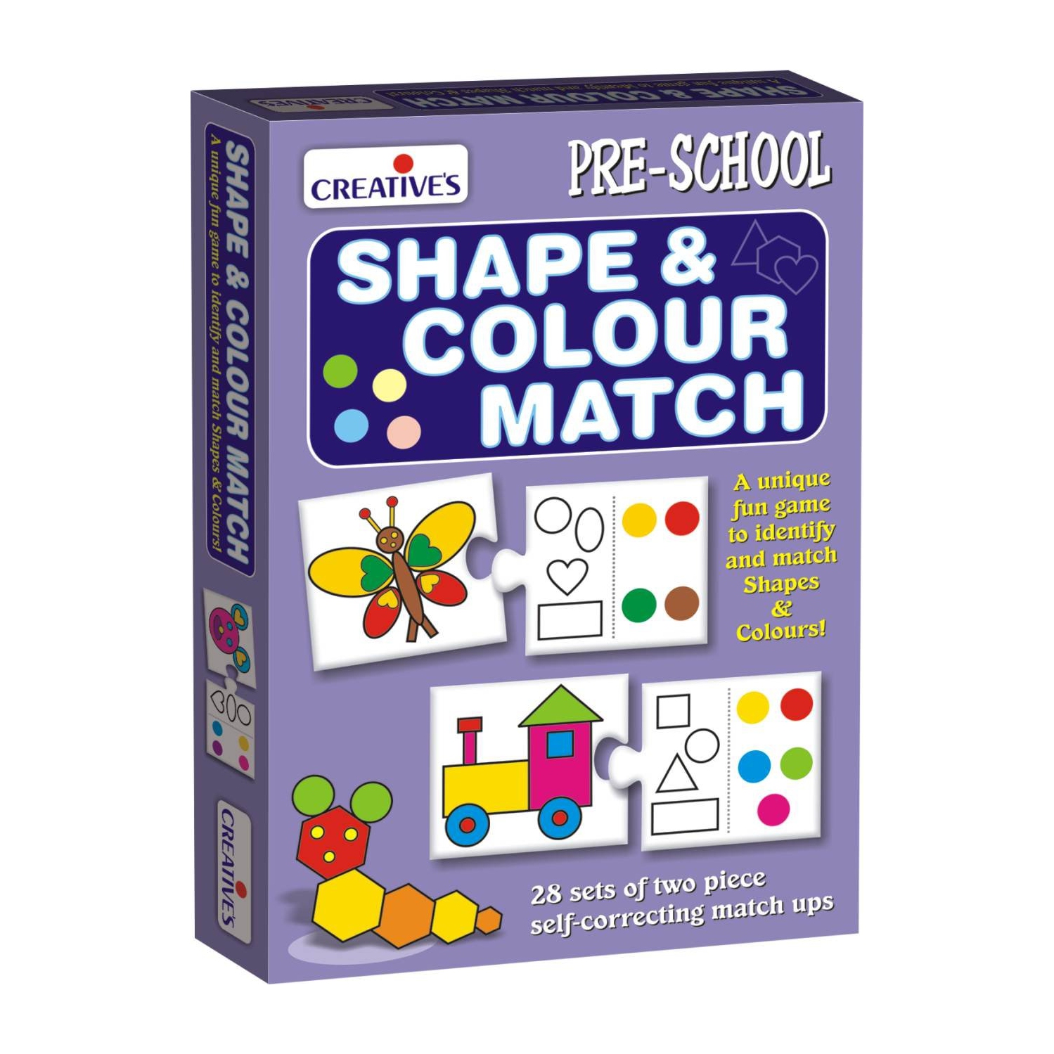 ISTAR Educational puzzles for kids 4-8 years old Shape Color Match Card Game