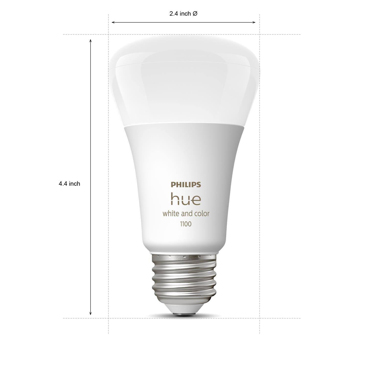 Philips Hue A19 Smart LED Light Bulb - 2 Pack - White & Colour