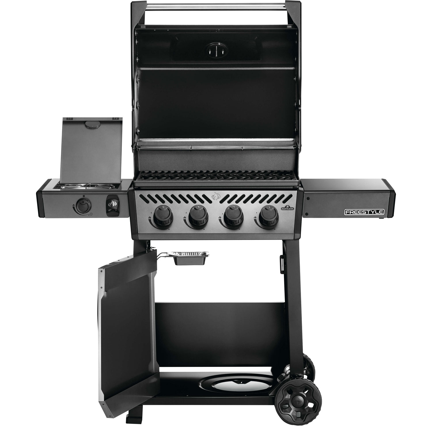 Napoleon Freestyle 425 47000 BTU Propane BBQ with Side Burner & Grill Cover - Black - Only at Best Buy