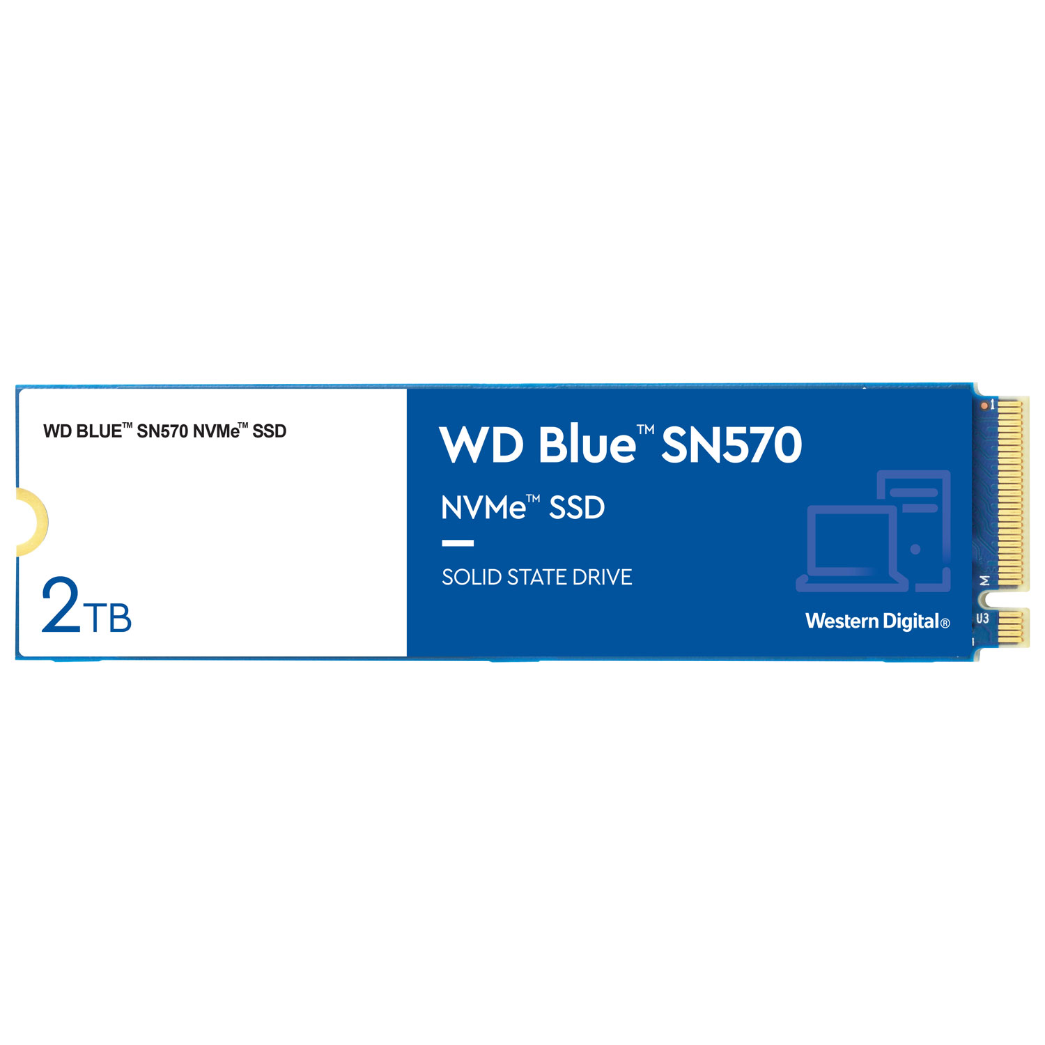 WD Blue SN570 2TB NVMe PCI-e Internal Solid State Drive (WDBB9E0020BNC-WRSN)