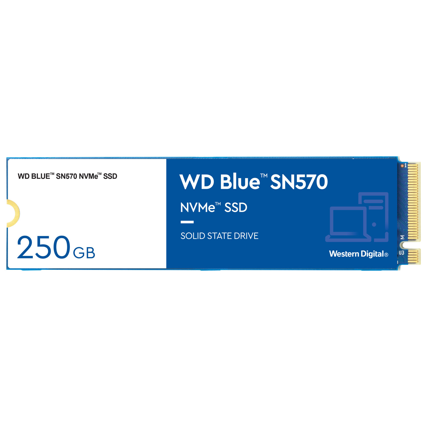 WD Blue SN570 500GB NVMe PCI-e Internal Solid State Drive (WDBB9E5000ANC-WRSN)