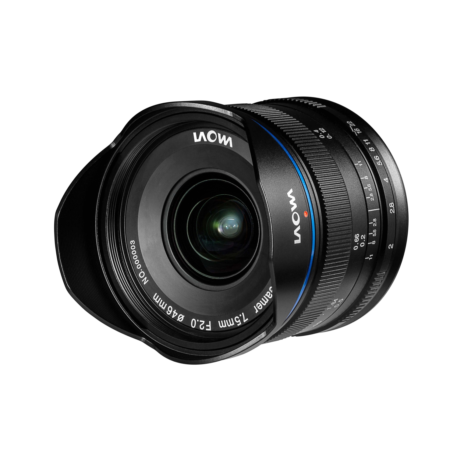 Laowa 7,5&nbsp;mm – objectif à ouverture automatique F2, micro 4/3, noir