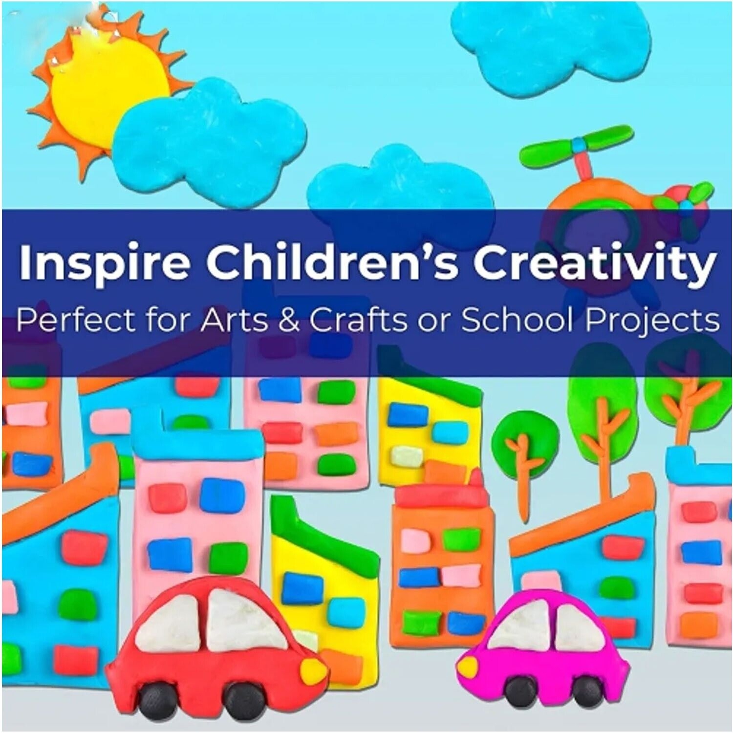 12 Shades Camel Creative Art Clay Moules doux, sans danger pour les enfants et non toxiques pour les enfants avec accessoires, outils et tutoriels