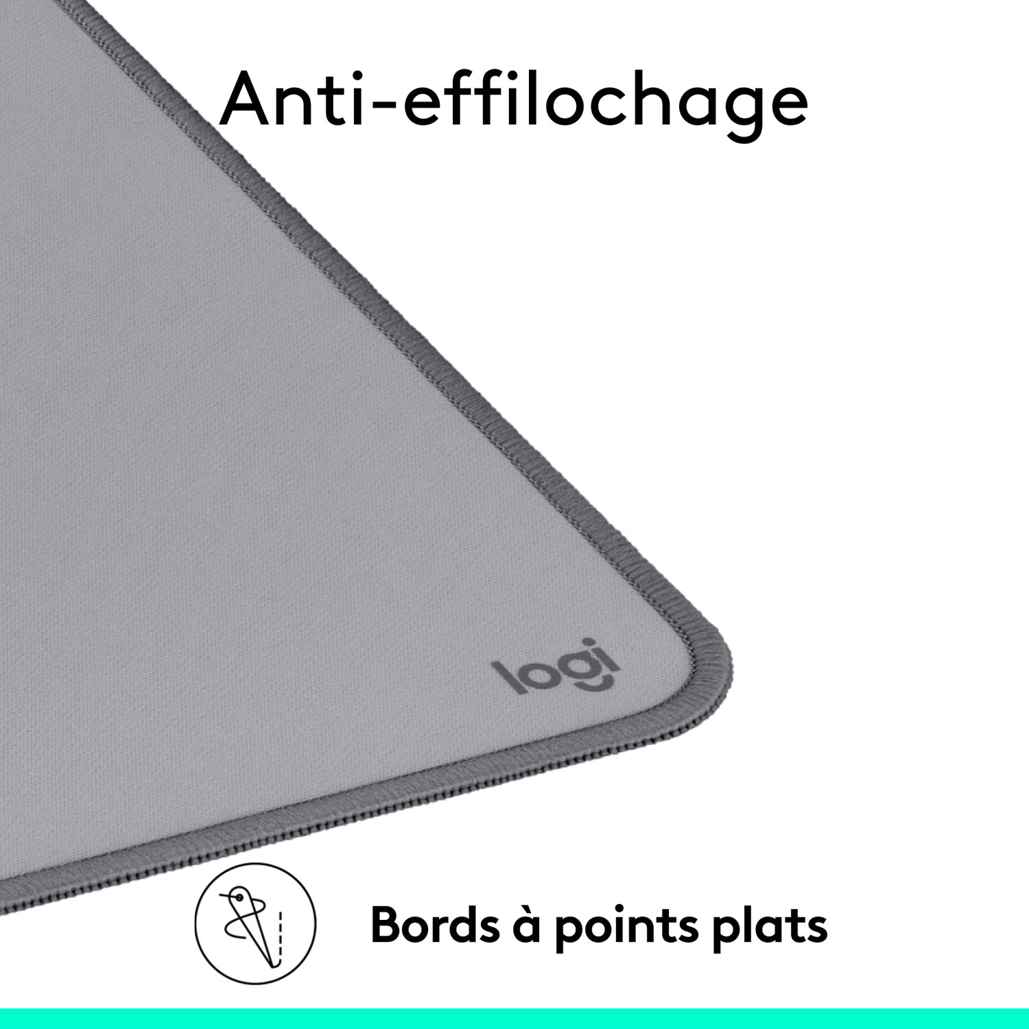 Logitech Studio Desk Mat - Mid Grey