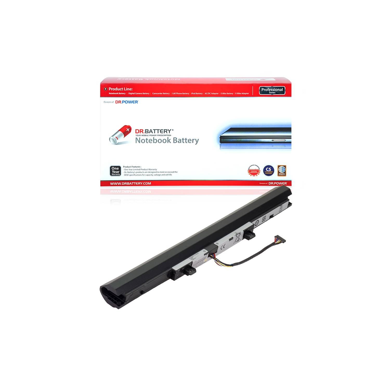 DR. BATTERY - Replacement for Lenovo V110-14AST / V310-14ISK / V310-15IKB / V310-15ISK / L15C4A02 / L15L4A02 / L15S4A02 [14.4V / 2200mAh / 32Wh] ***