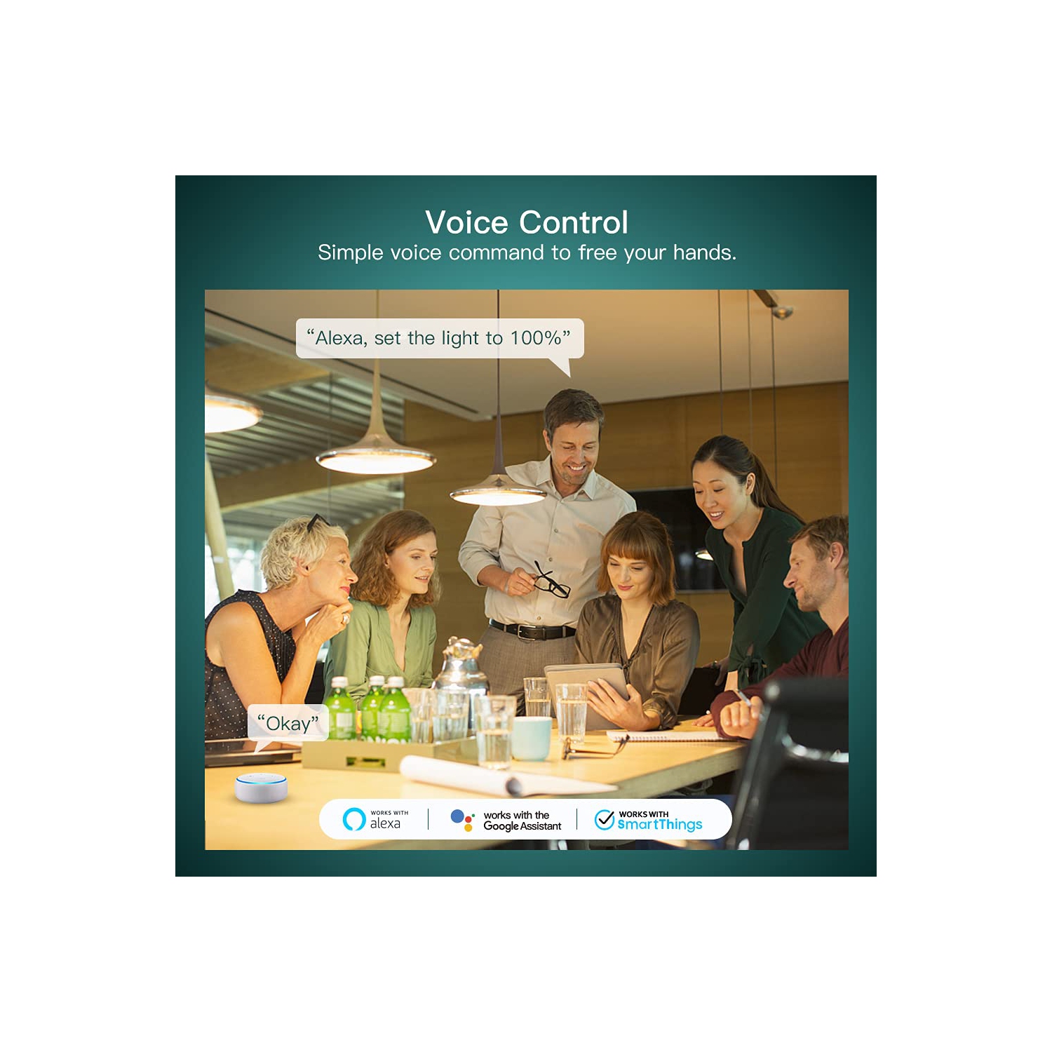 Treatlife Single Pole Smart Dimmer Switch, Works with dimmable LED/ halogen/incandescent bulbs, Alexa & Google Home compatible