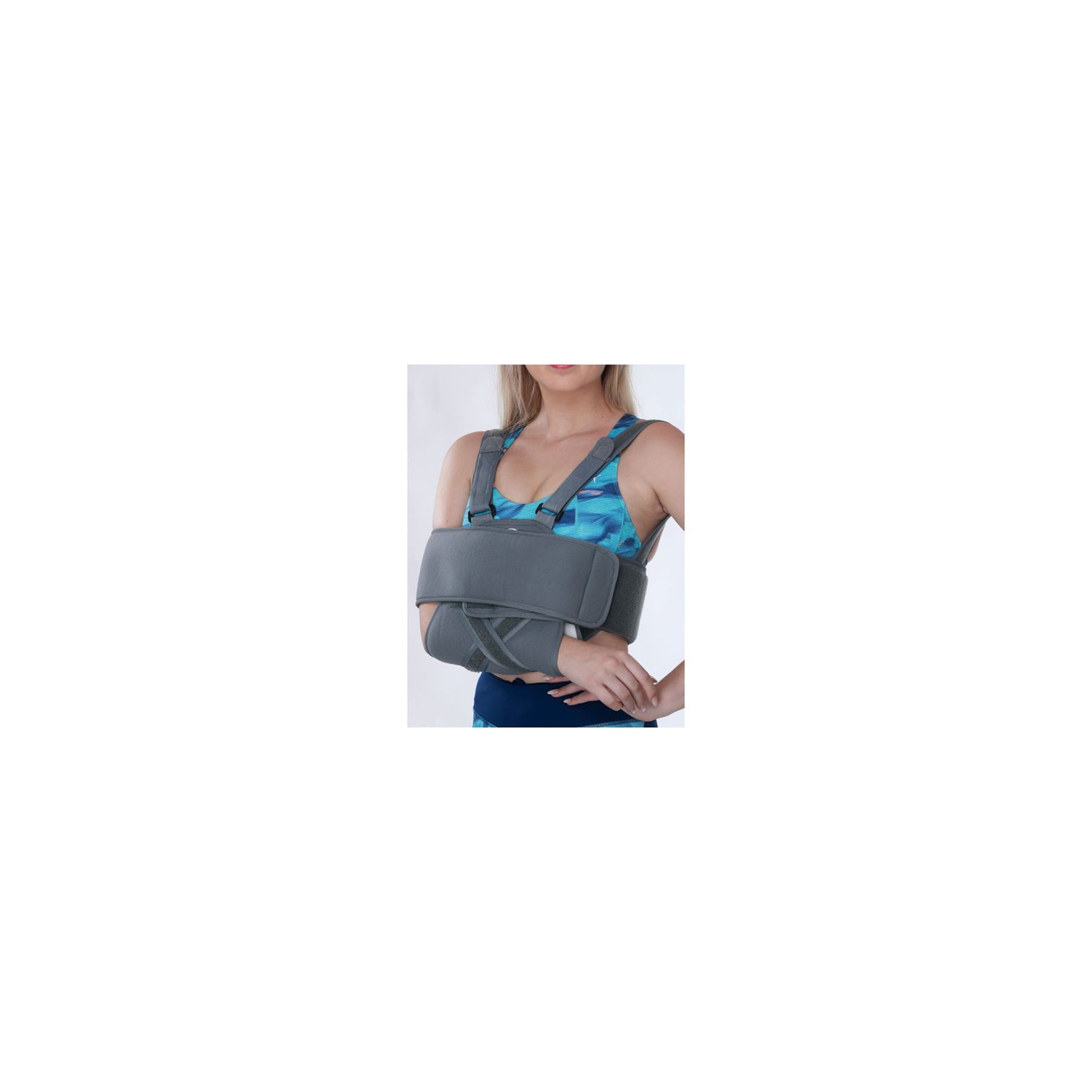 ISTAR Arm Sling Injury Shoulder Immobilizer Adjustable Medical Sling for Broken Fractured Bones, Breathing Thin Cuff Support Brace During Sleep for